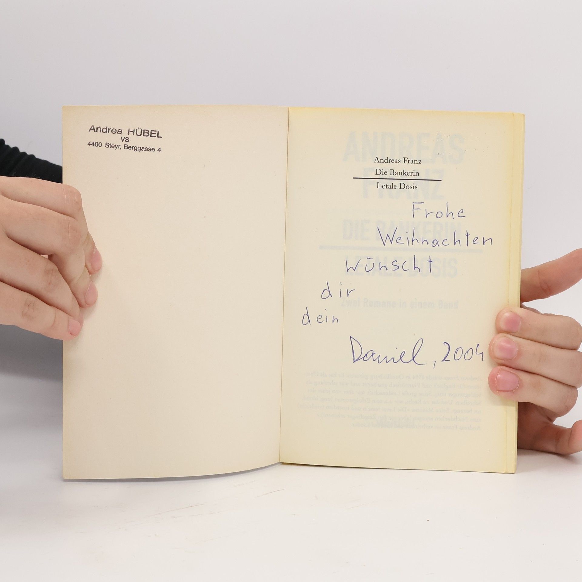 Andreas Franz Die Bankerin / Latale Dosis