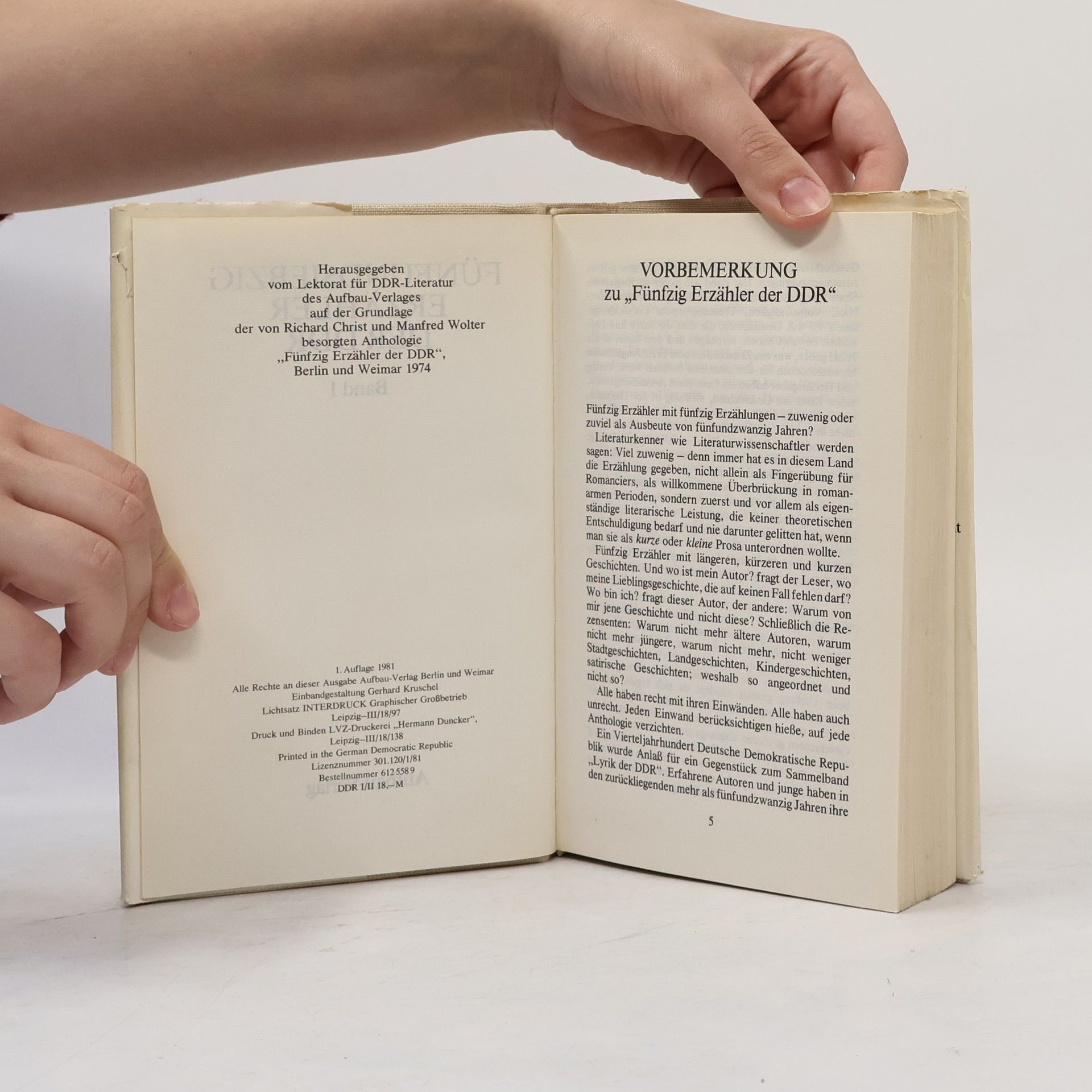 Collectif d'auteurs Fünfundsiebzig Erzähler der DDR