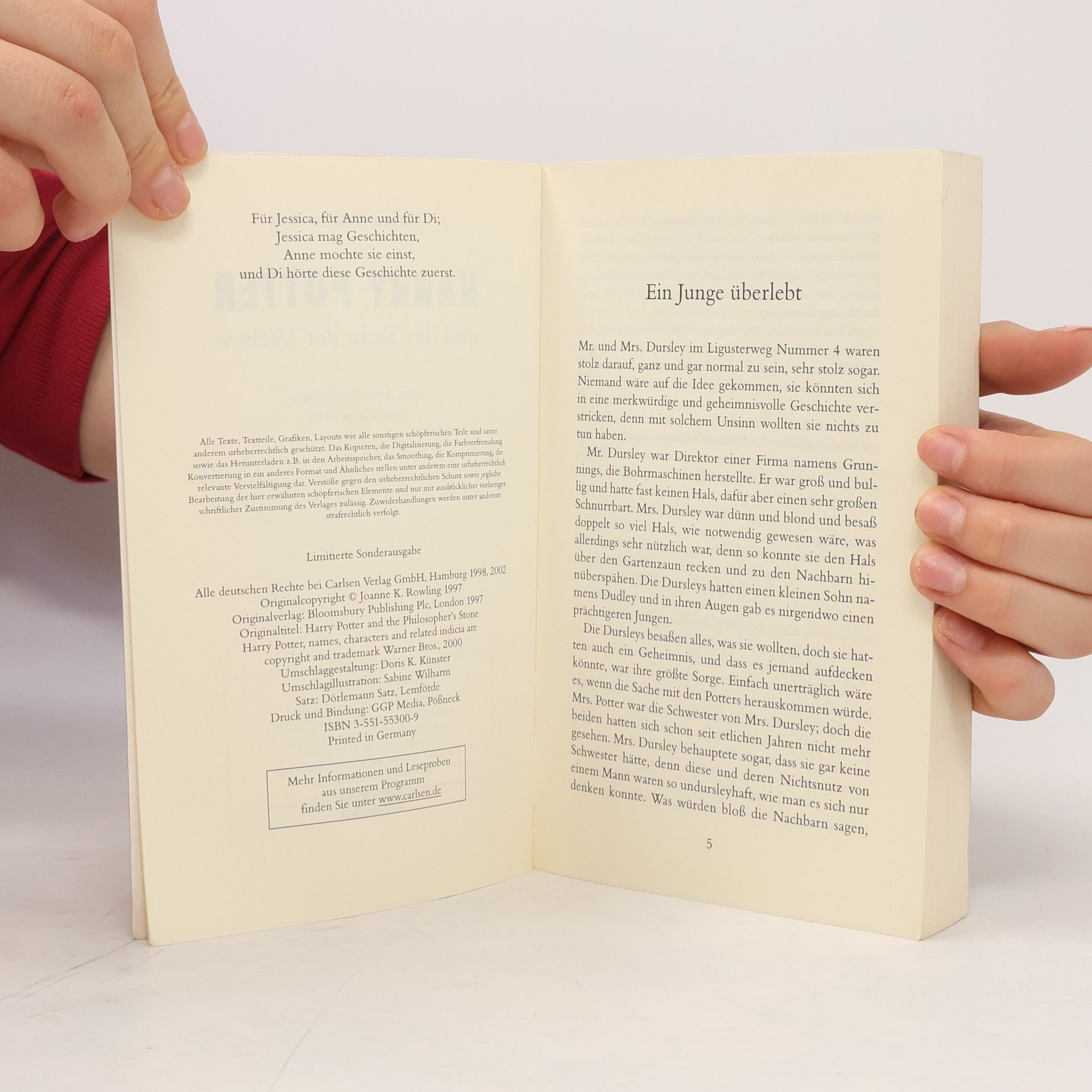 J. K. Rowling Harry Potter und der Stein der Weisen