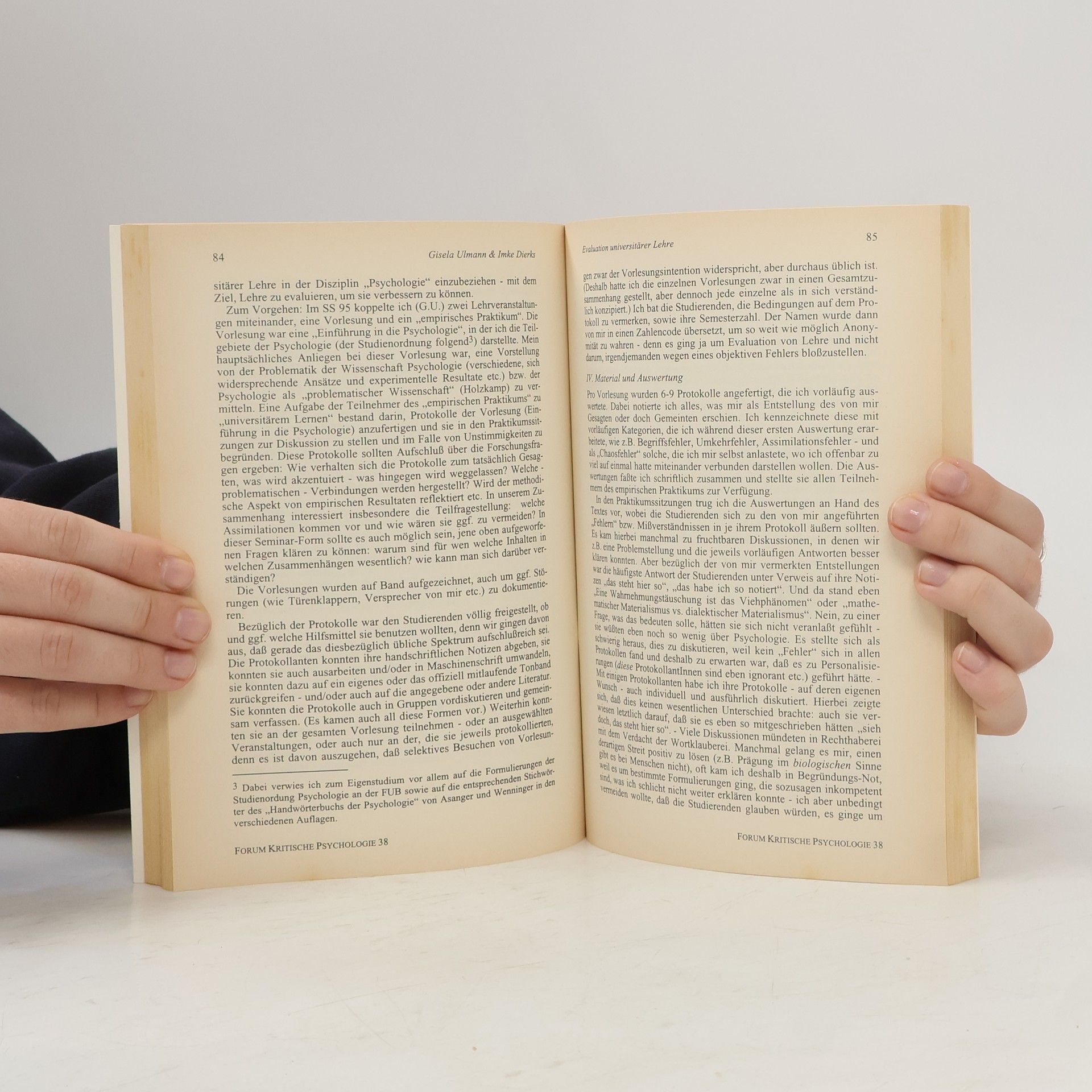 Forum Kritische Psychologie - 38: Lernen. Holzkamp-Colloquium.