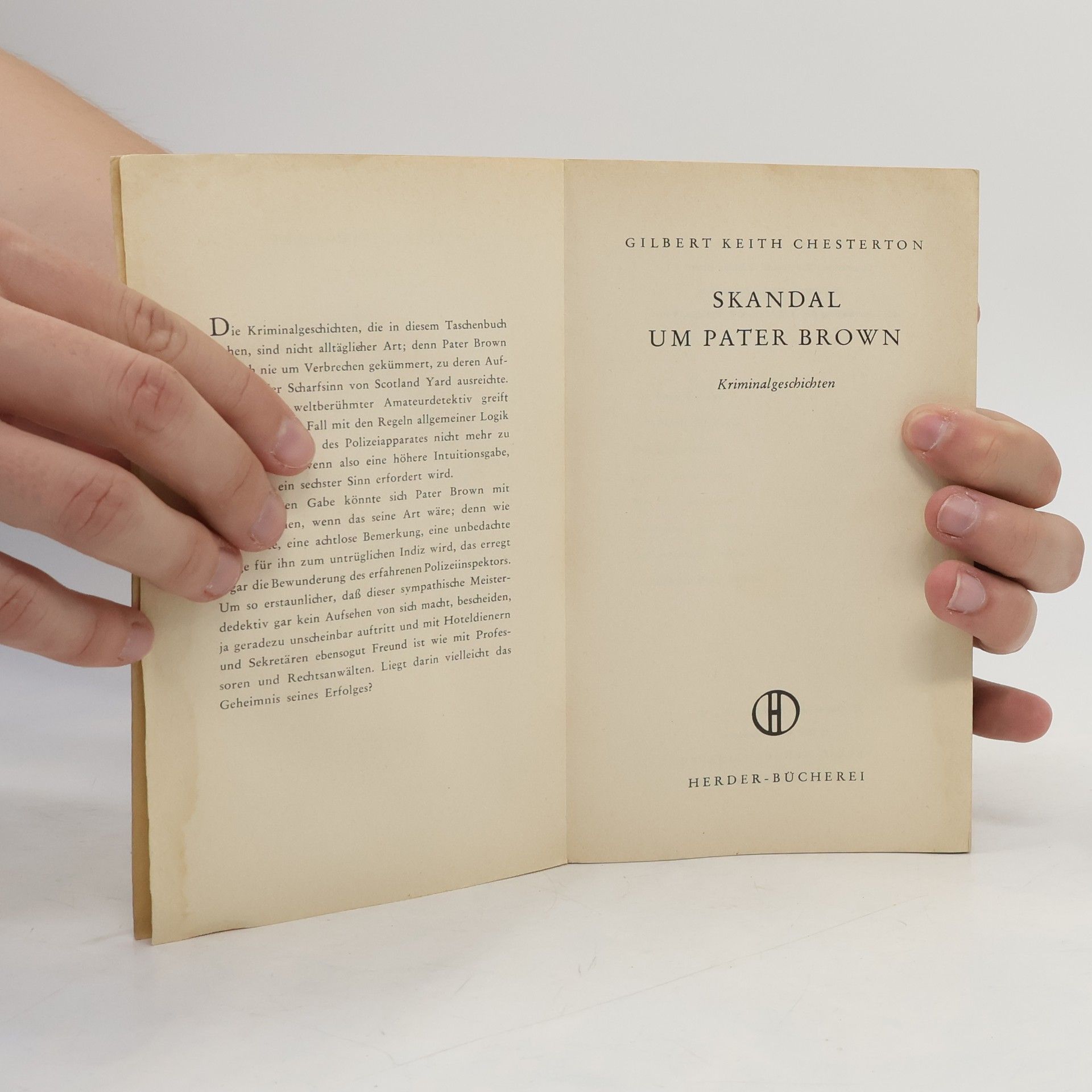 G. K. Chesterton Skandal Um Pater Brown