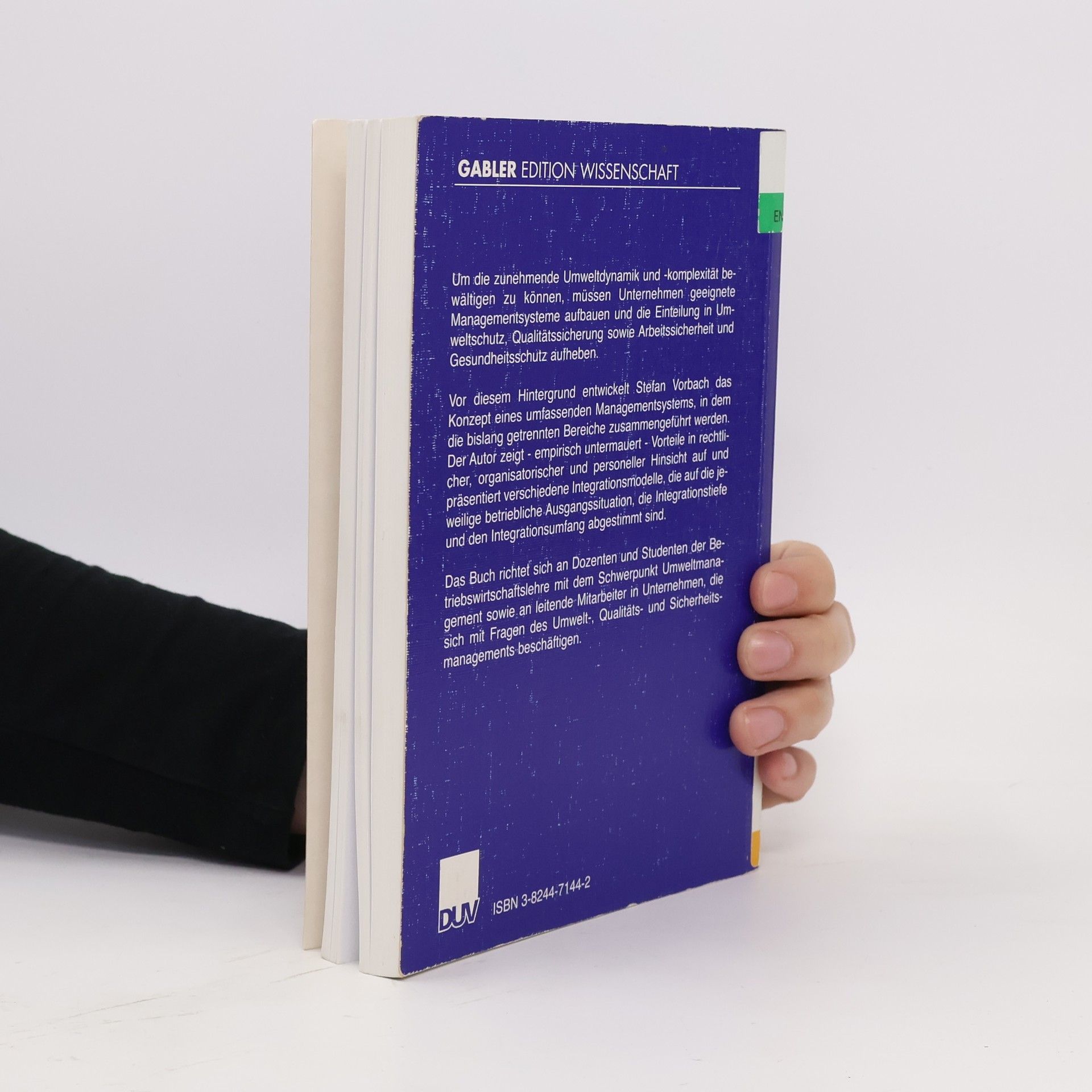 Stefan Vorbach Prozessorientiertes Umweltmanagement