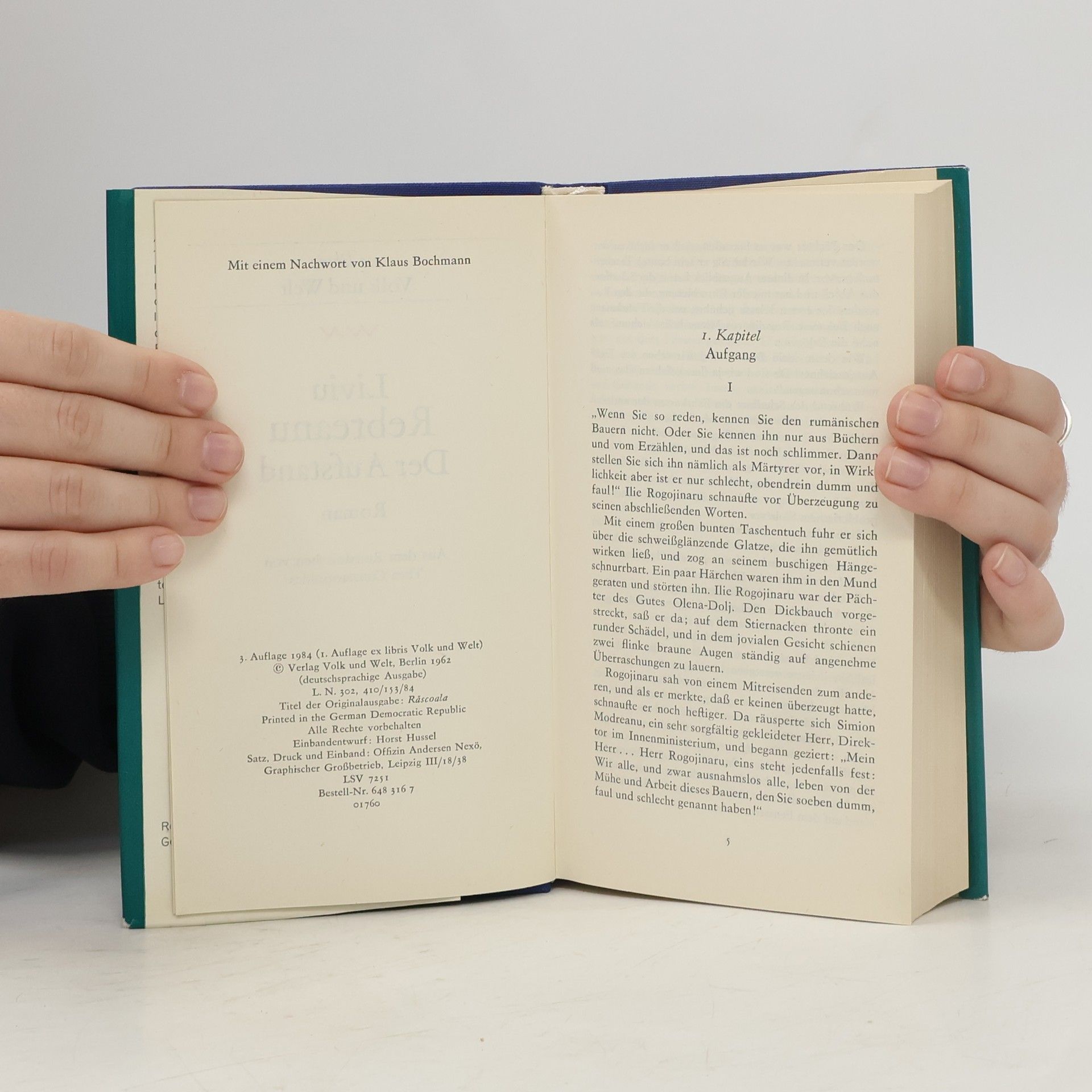 Liviu Rebreanu Der Aufstand ex libris