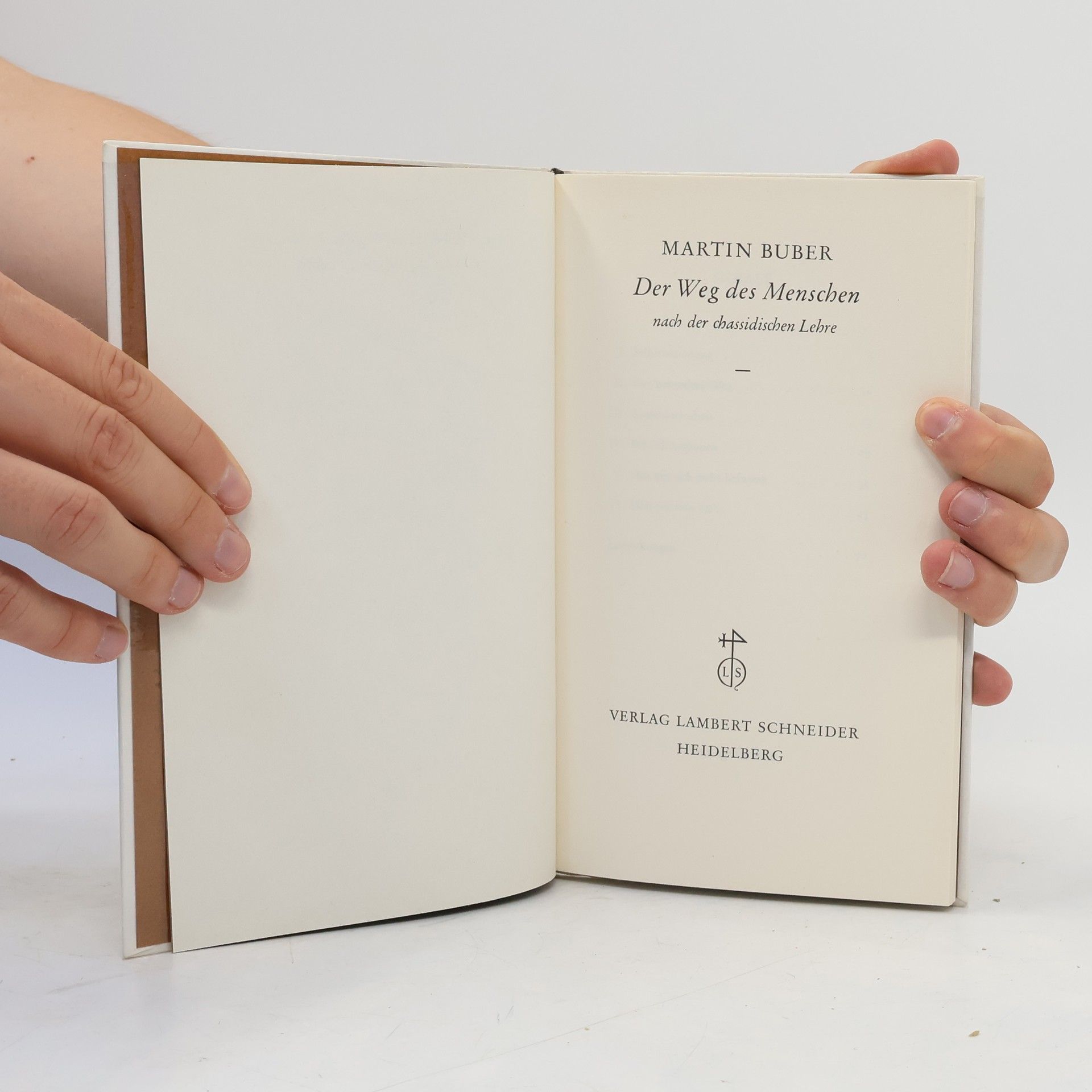 Martin Buber Der Weg des Menschen nach er Chassidischen Lehre