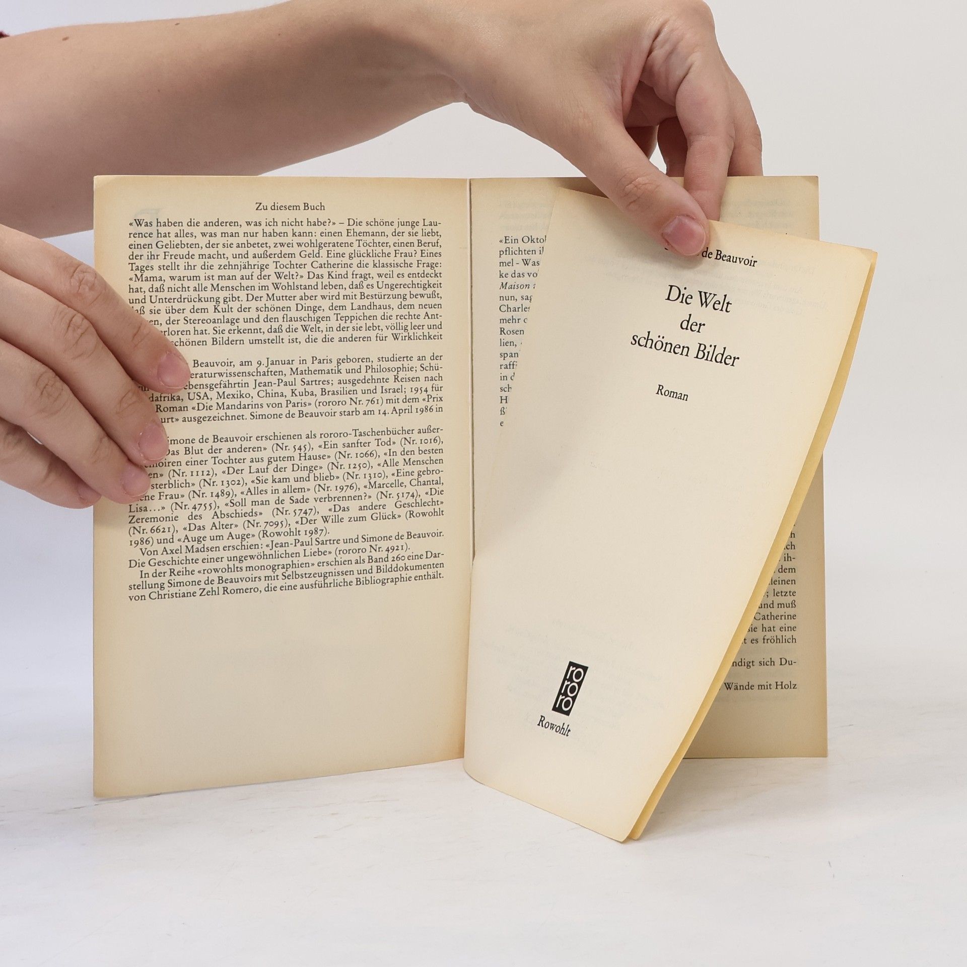 Simone de Beauvoir Die Welt der schönen Bilder