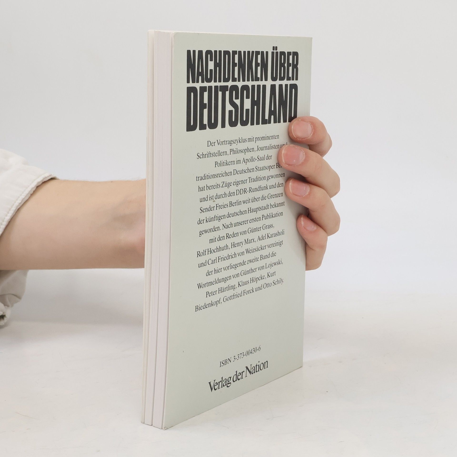 Günther von Lojewski Nachdenken über Deutschland