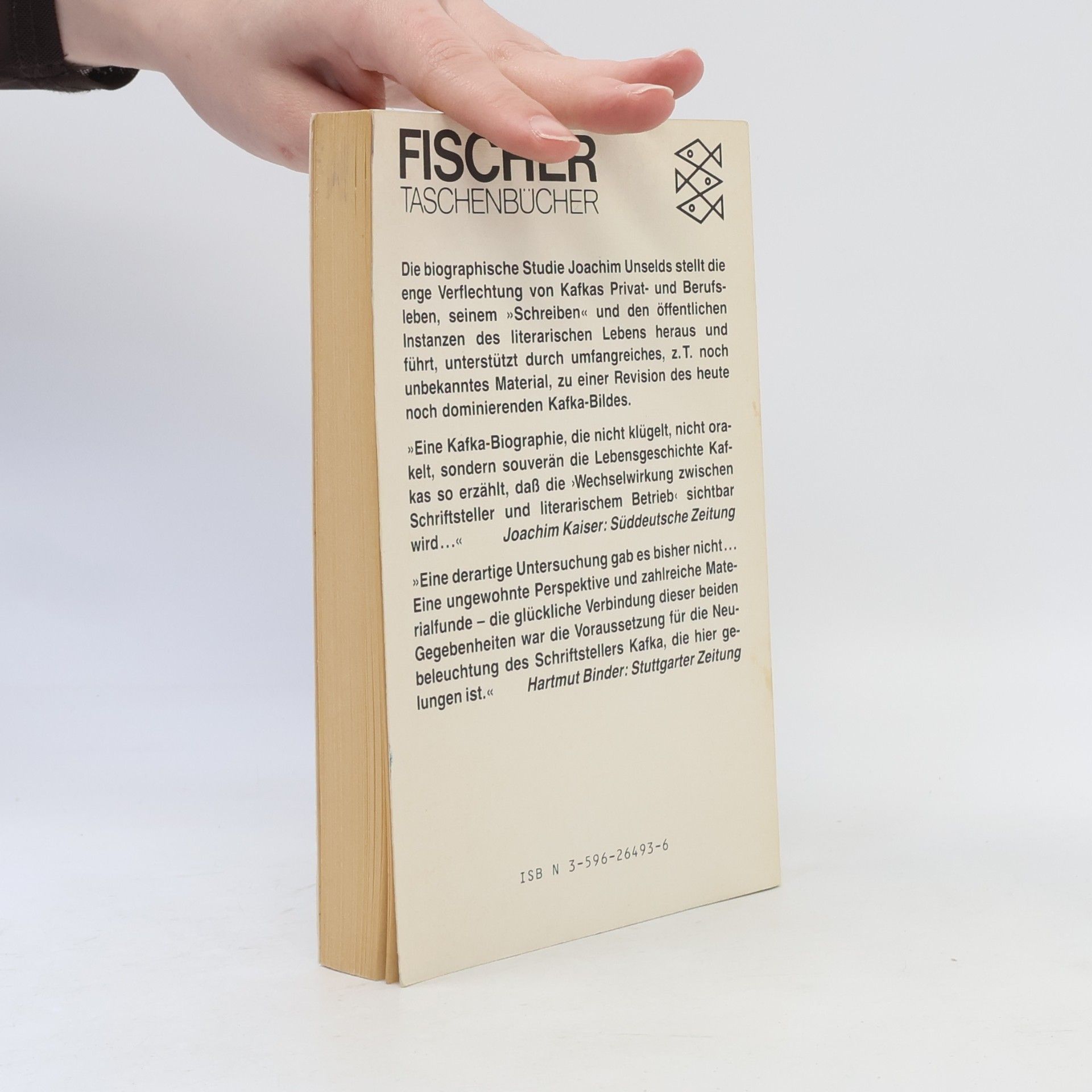 Joachim Unseld Franz Kafka, ein Schriftstellerleben