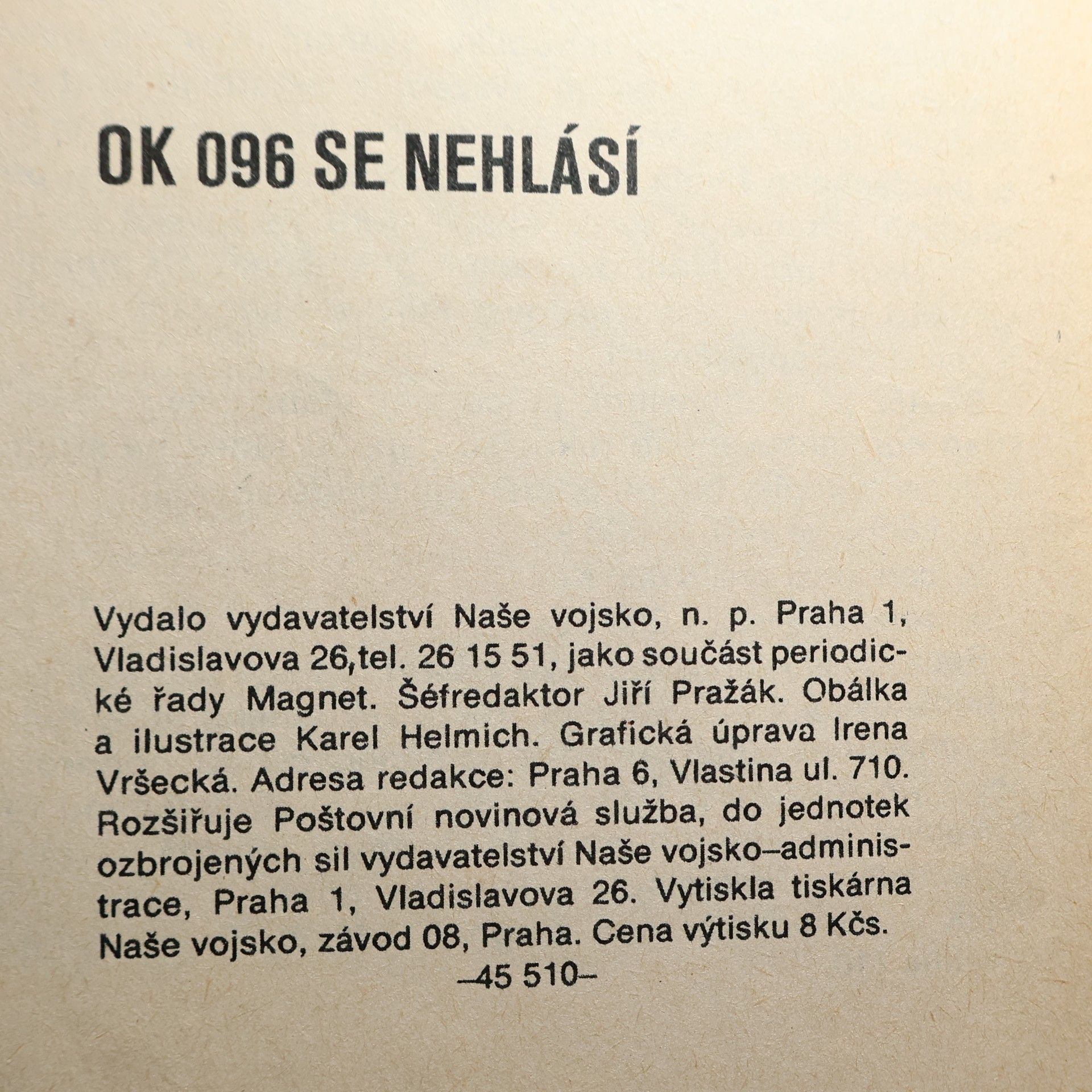 Jiří Marek OK 096 se nehlásí