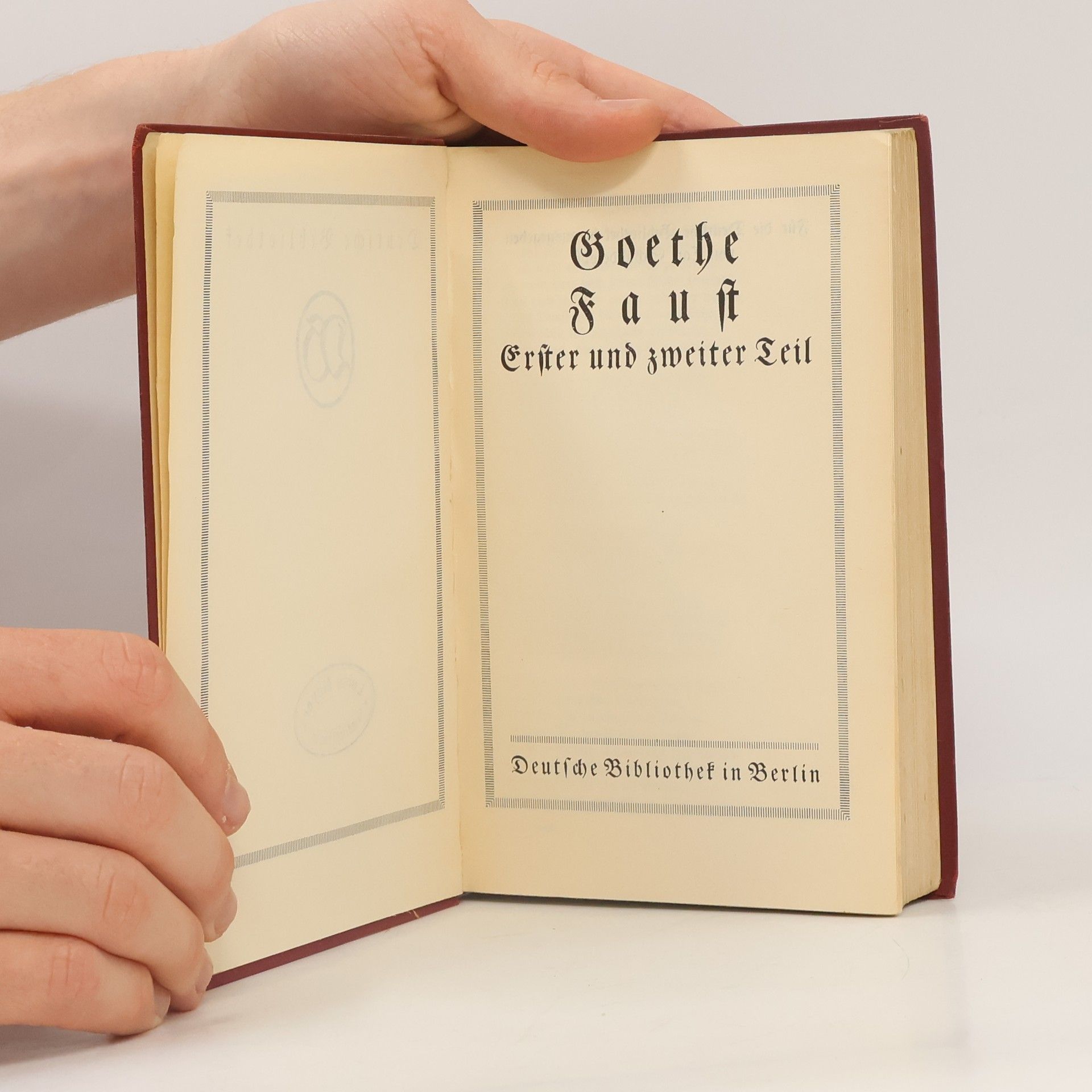 Johann Wolfgang von Goethe Faust. Erster und zweiter Teil Urfaust