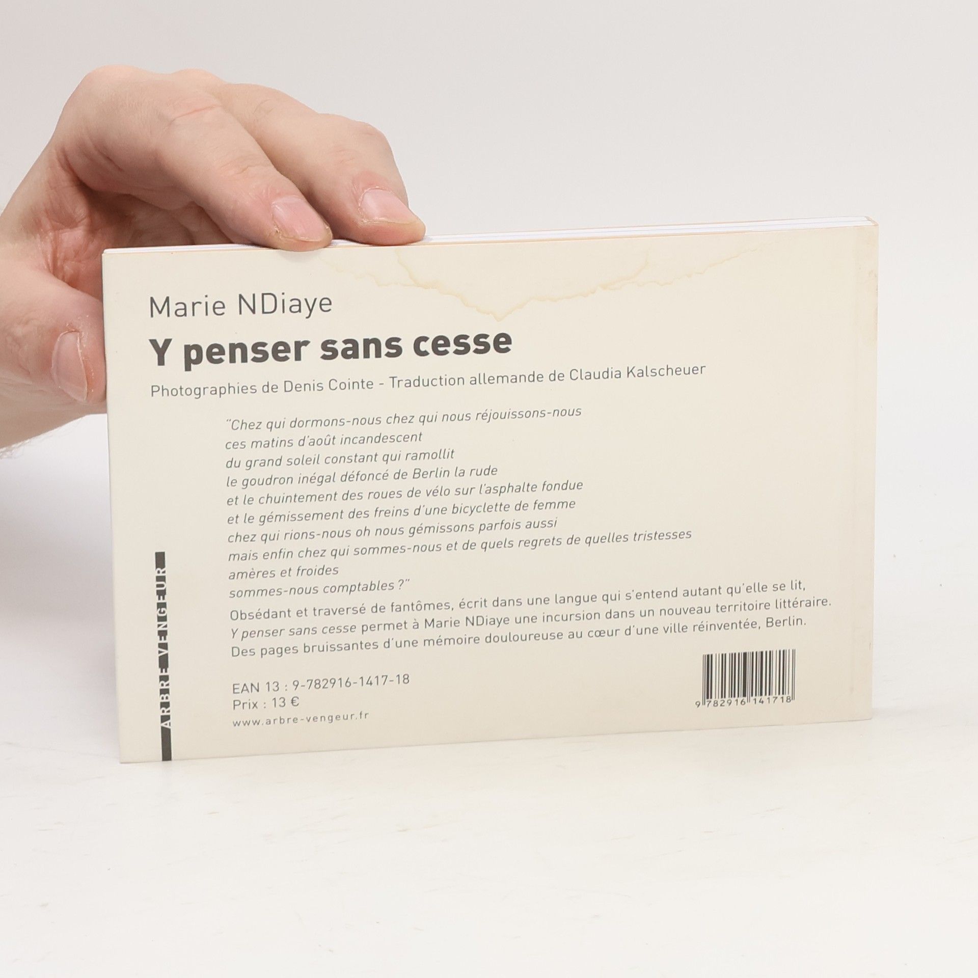 Marie NDiaye Y penser sans cesse
