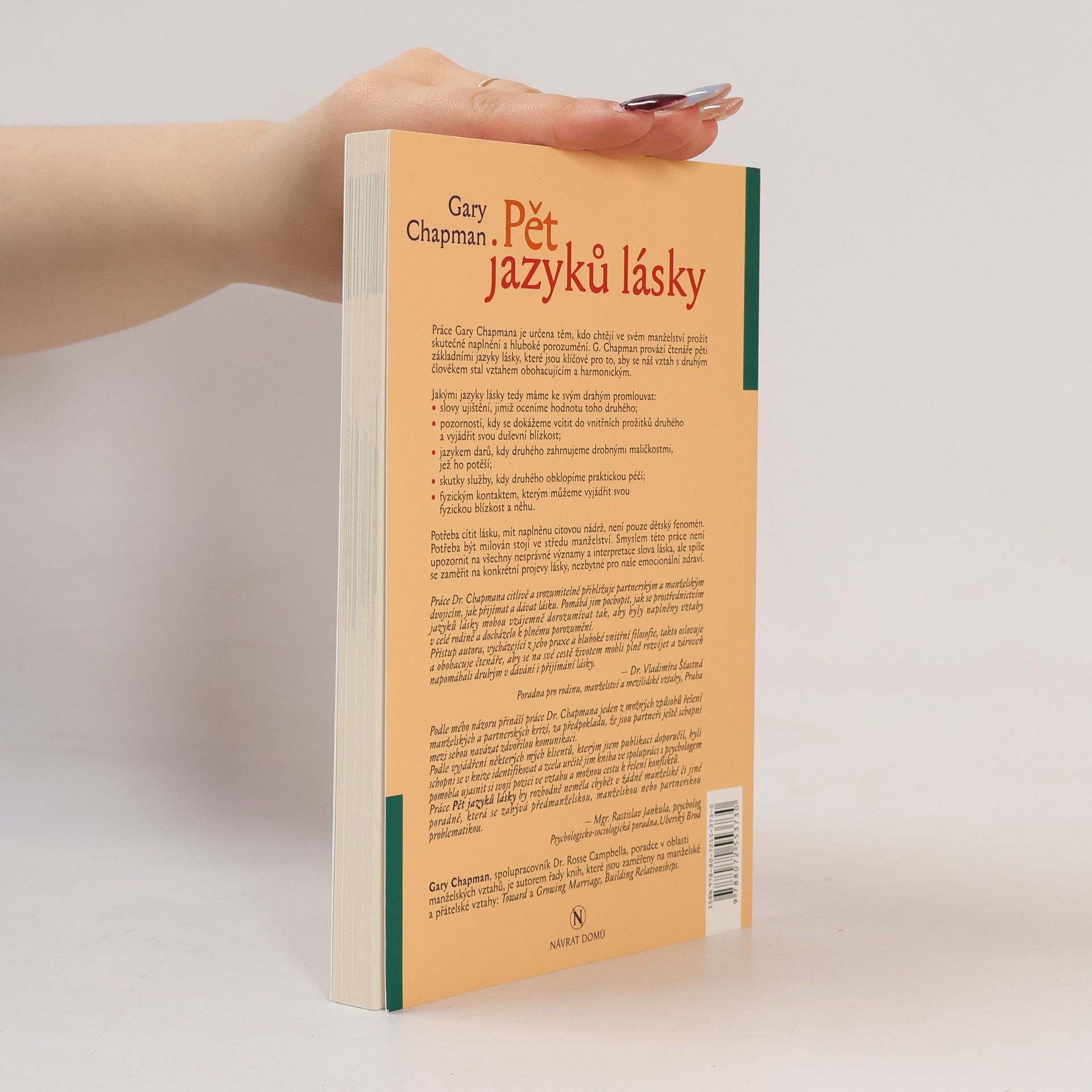 Gary Chapman Pět jazyků lásky