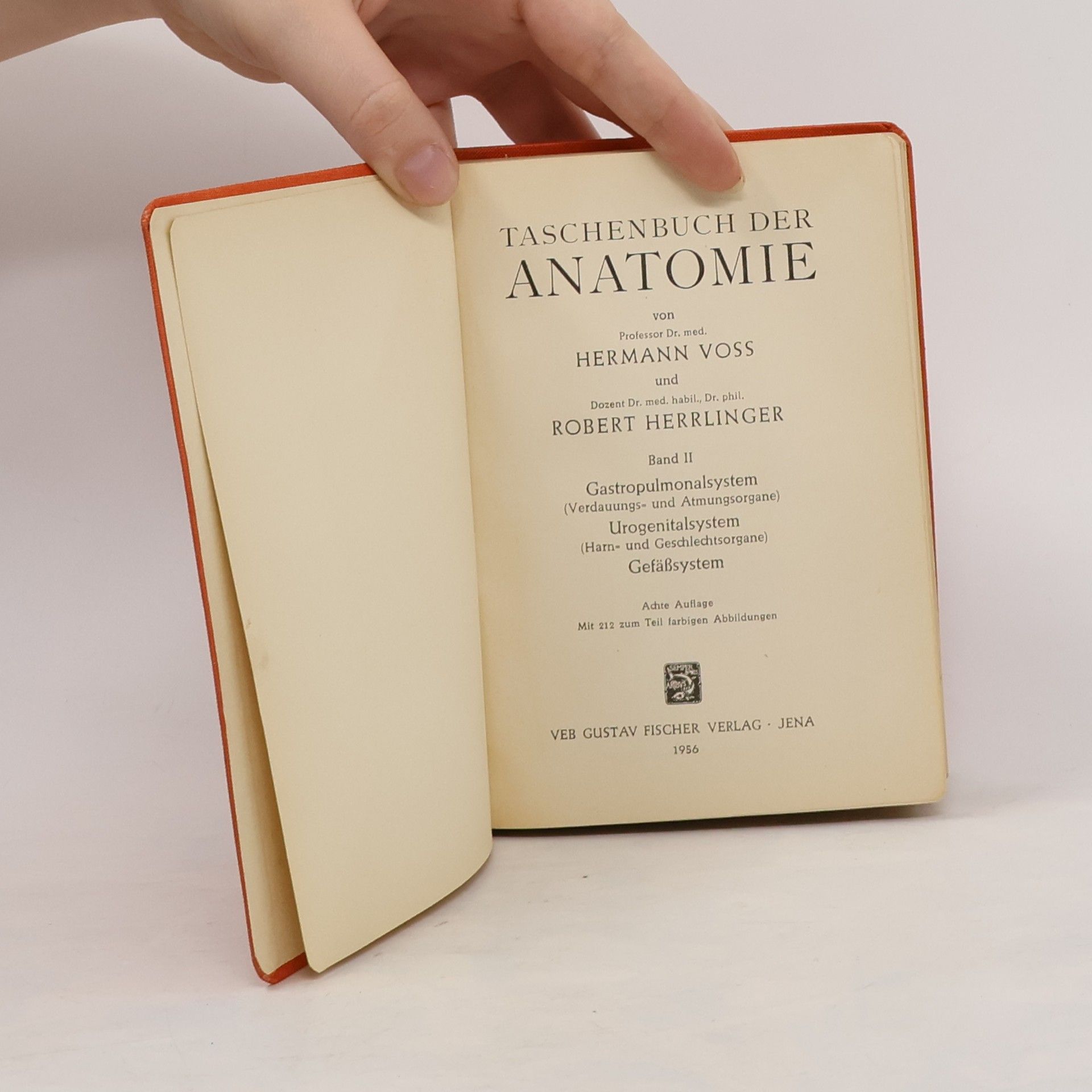 Hermann Voss Taschenbuch der Anatomie. Band II