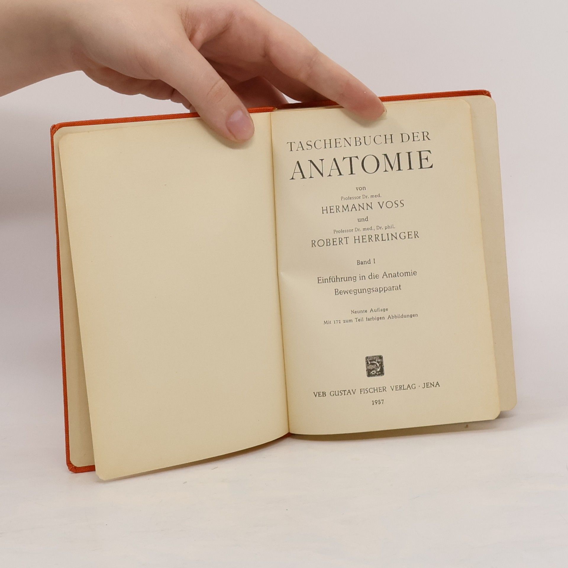 Hermann Voss Taschenbuch der Anatomie. Band I
