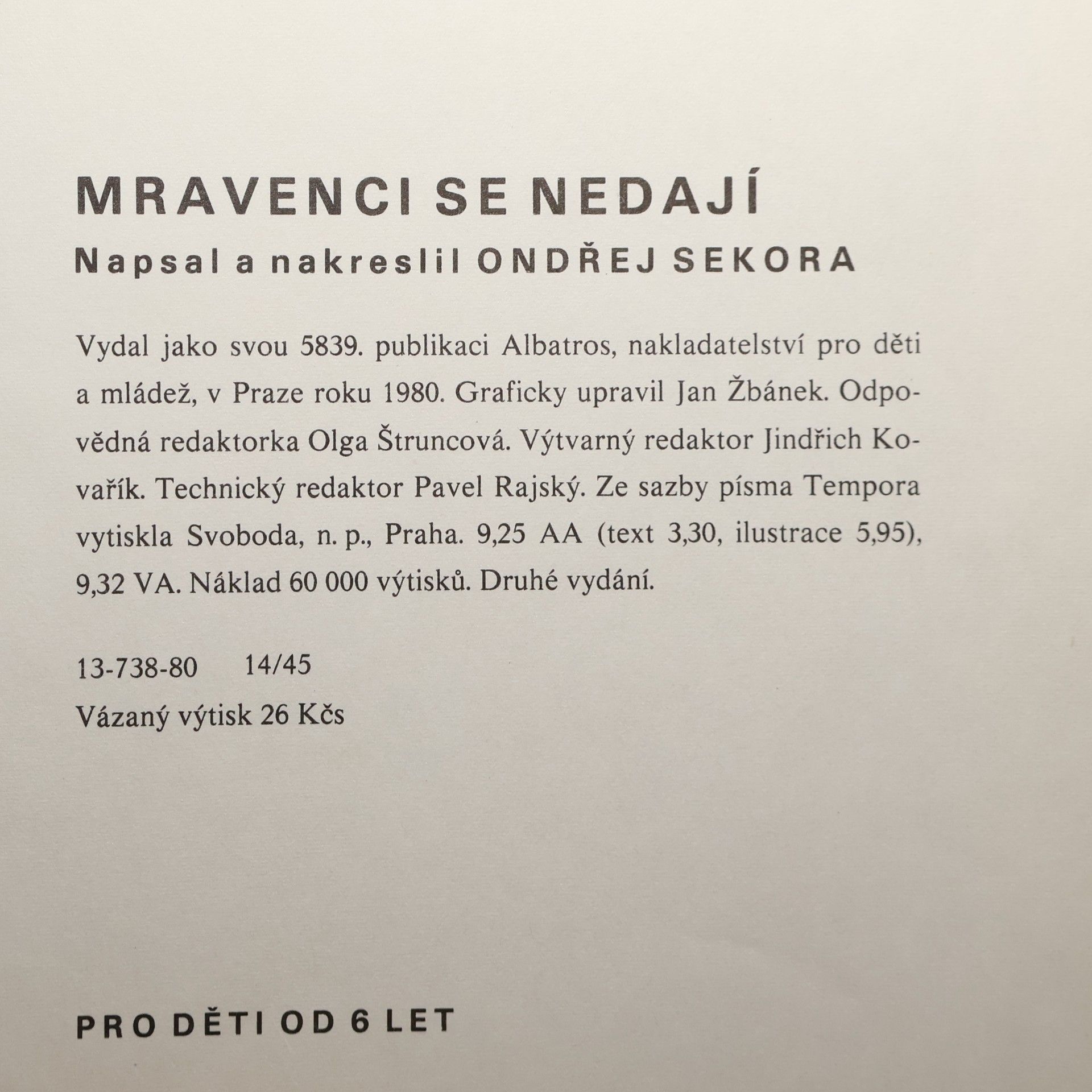 Ondřej Sekora Mravenci se nedají