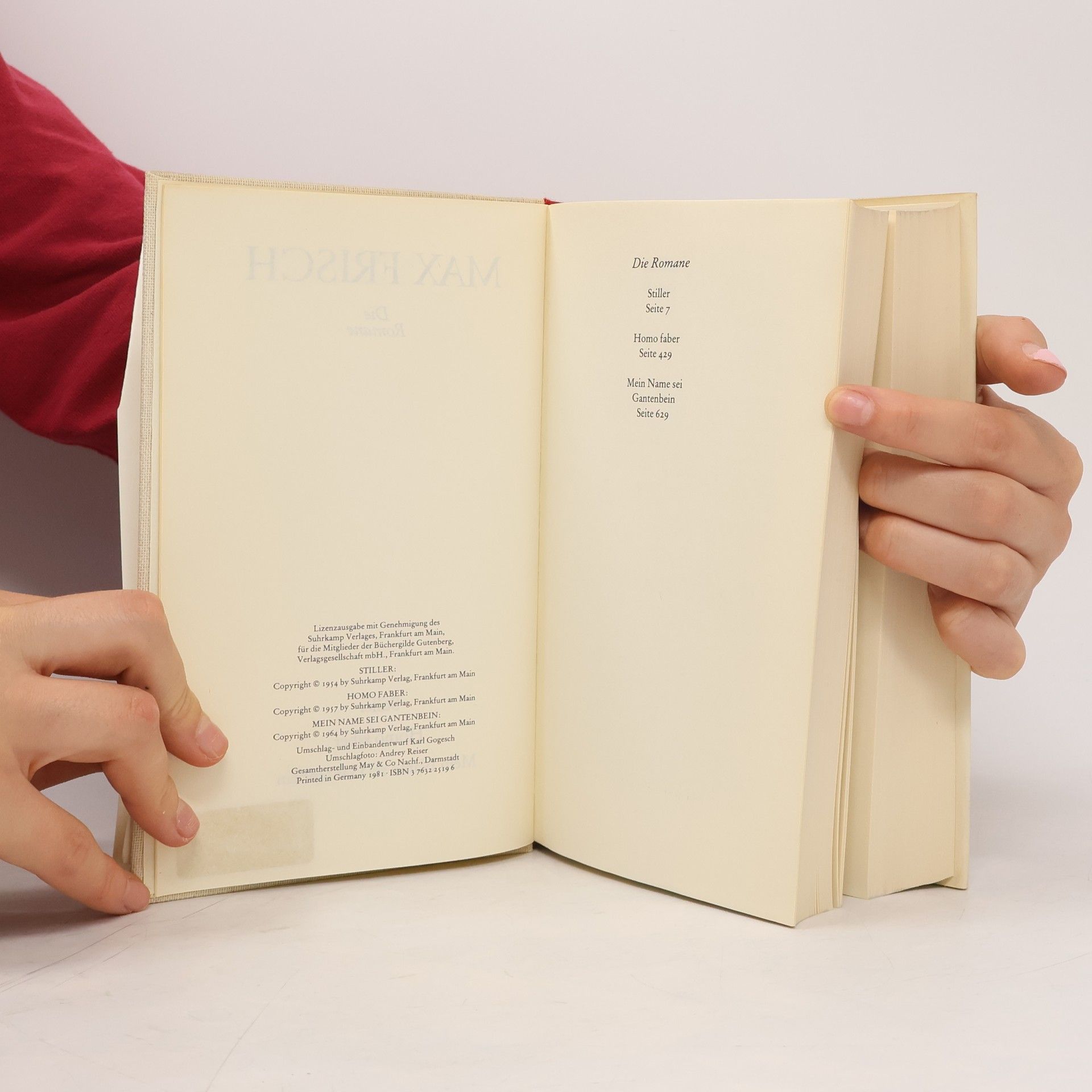 Max Frisch Die Romane