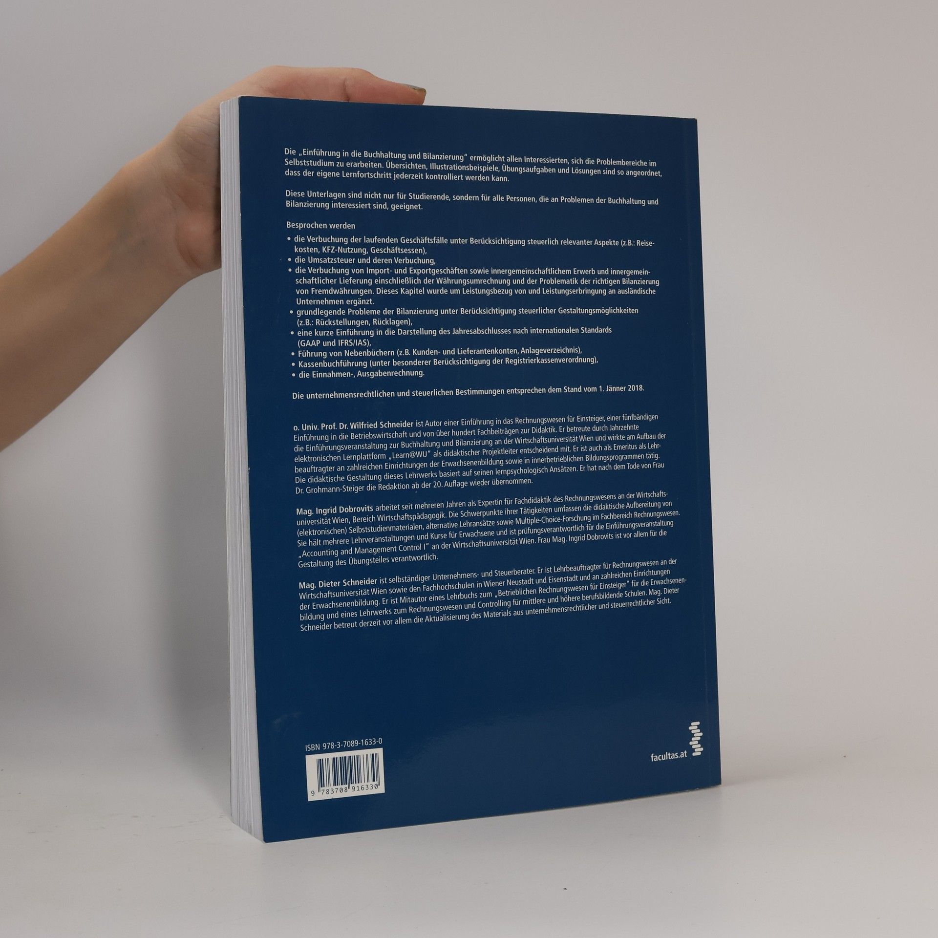 Autorenkollektiv Einführung in die Buchhaltung im Selbststudium. Band I.