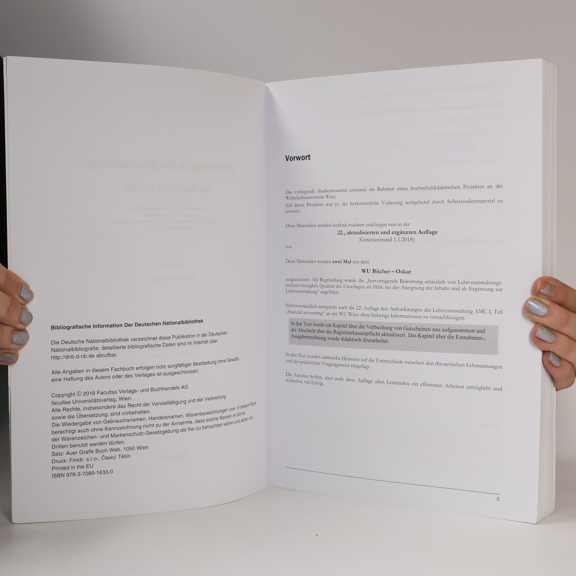 Autorenkollektiv Einführung in die Buchhaltung im Selbststudium. Band I.