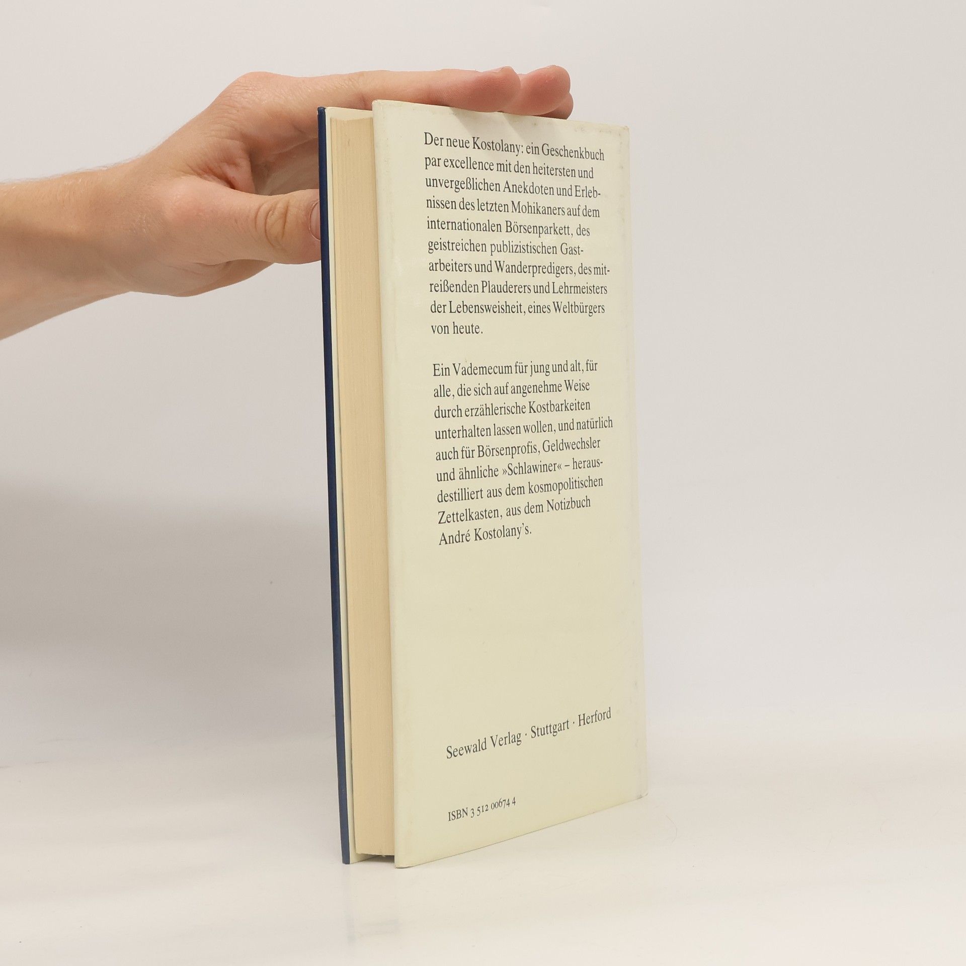 André Kostolany Kostolany's Notizbuch