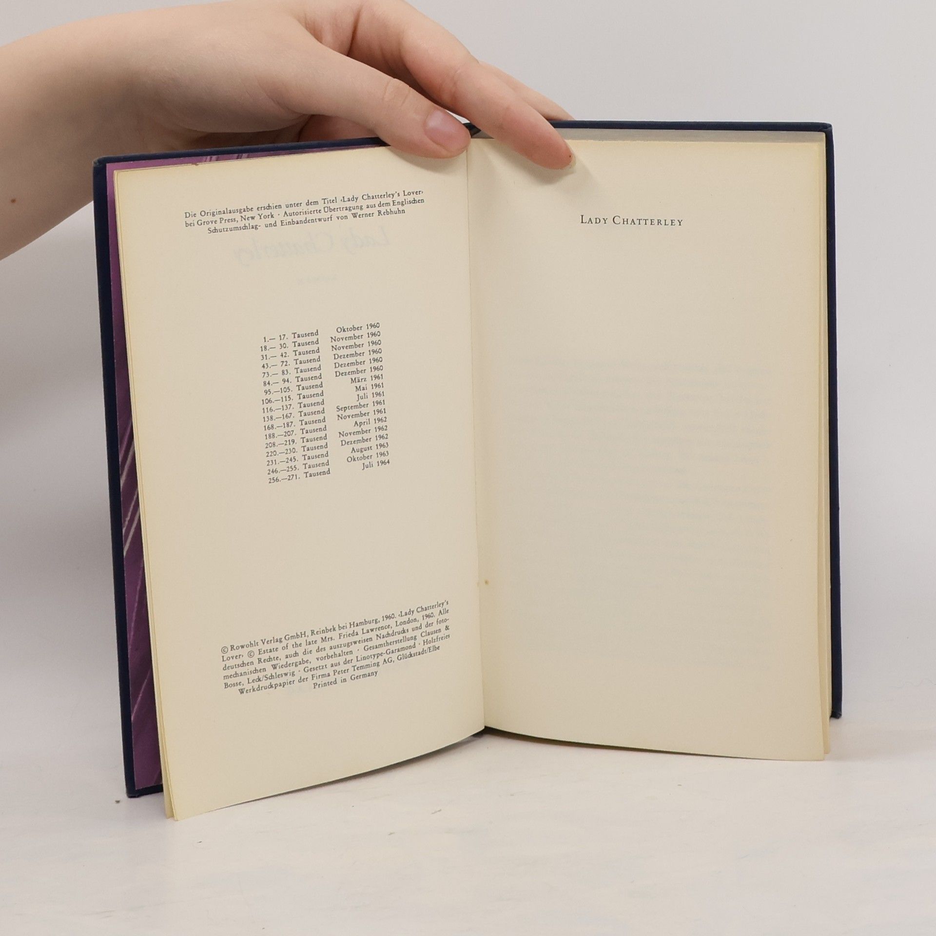 David Herbert Lawrence Lady Chatterley