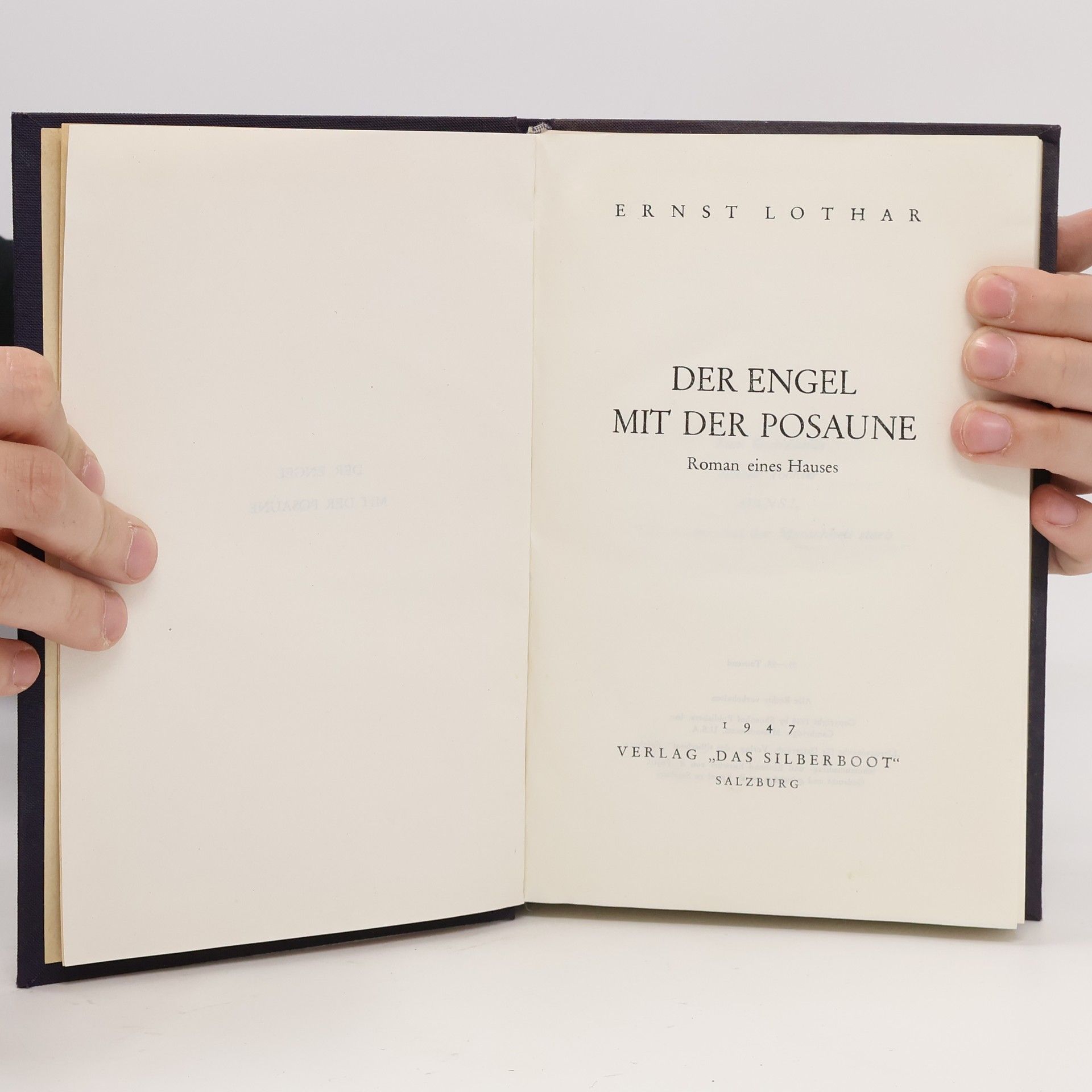 Ernst Lothar Der Engel mit der Posaune