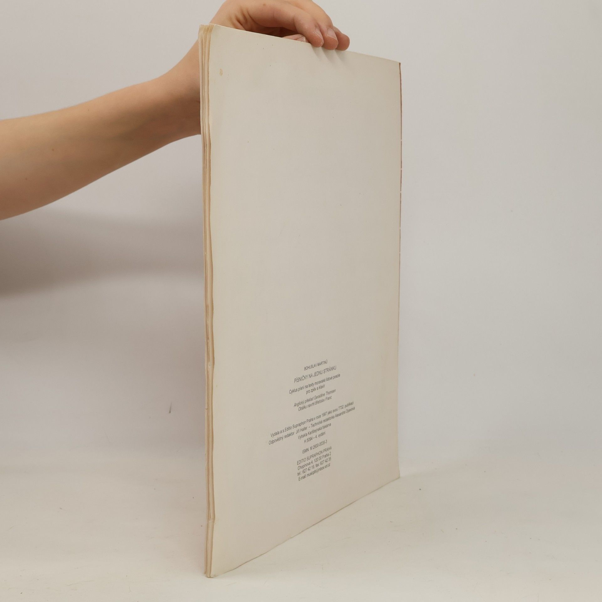 Bärenreiter Praha s.r.o Písničky na jednu stránku