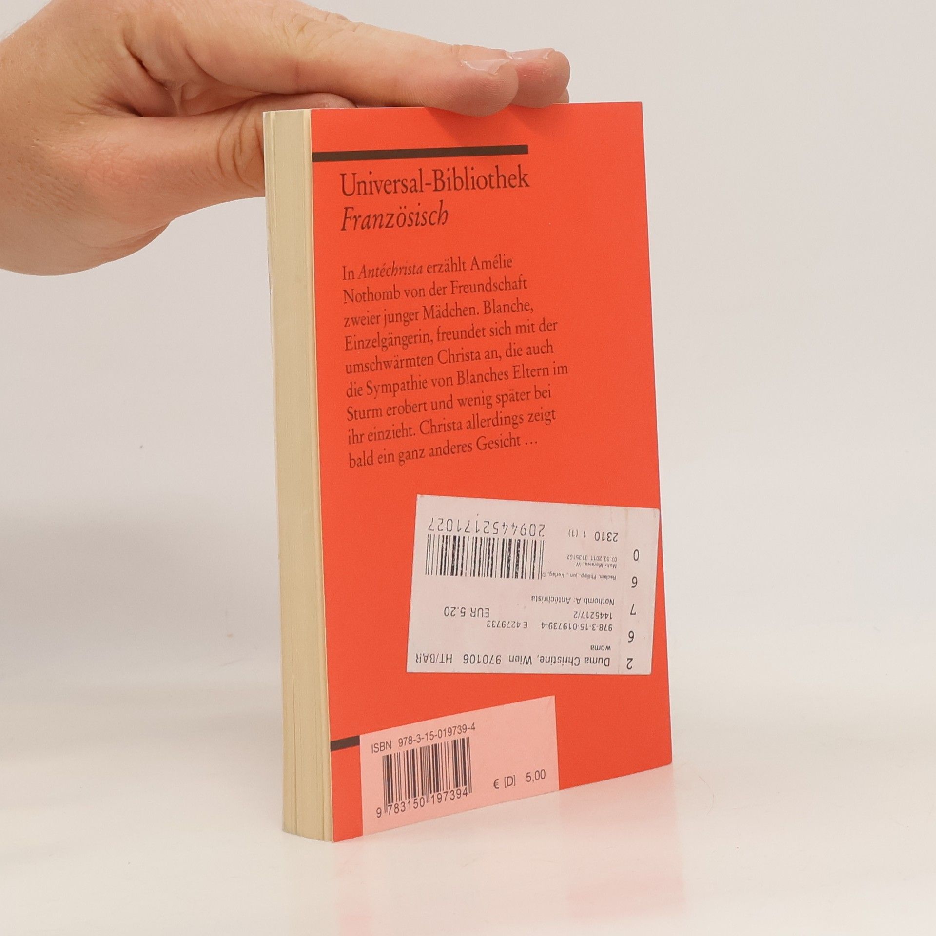 Amélie Nothomb Antéchrista