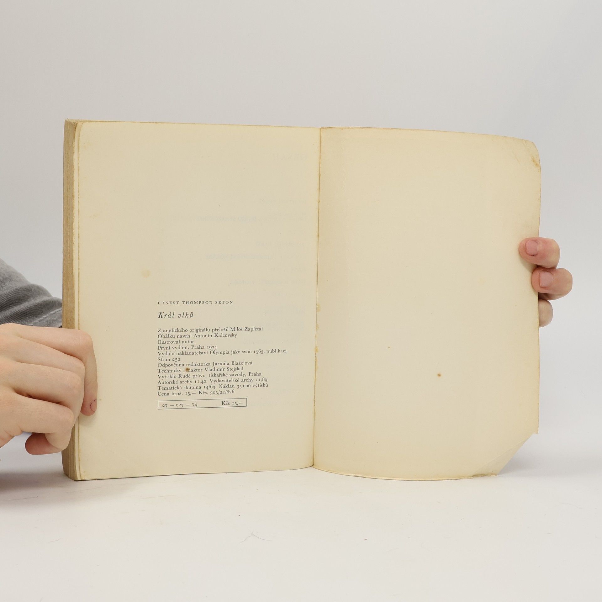 Ernest Thompson Seton Král vlků