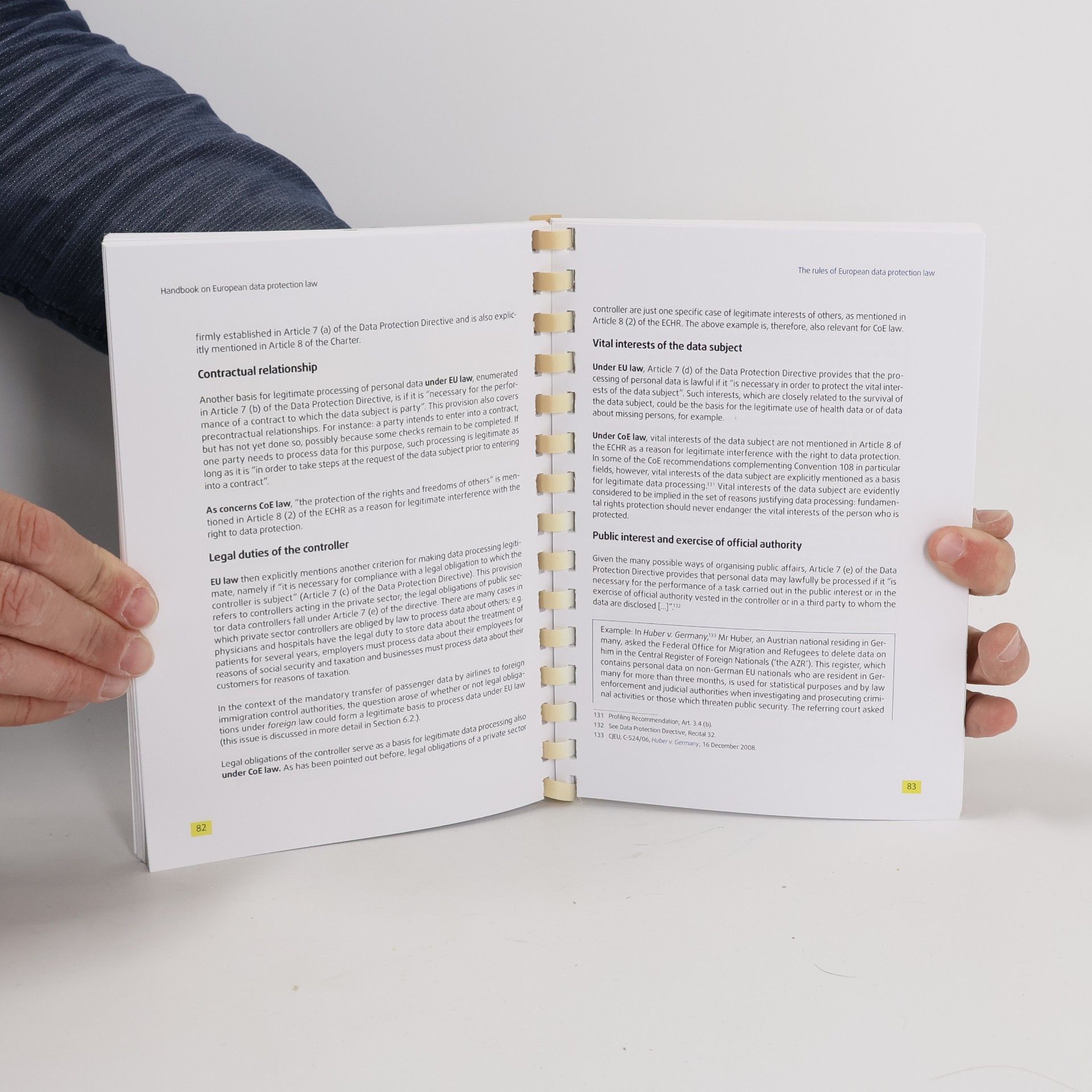Various authors Handbook on European Data Protection Law
