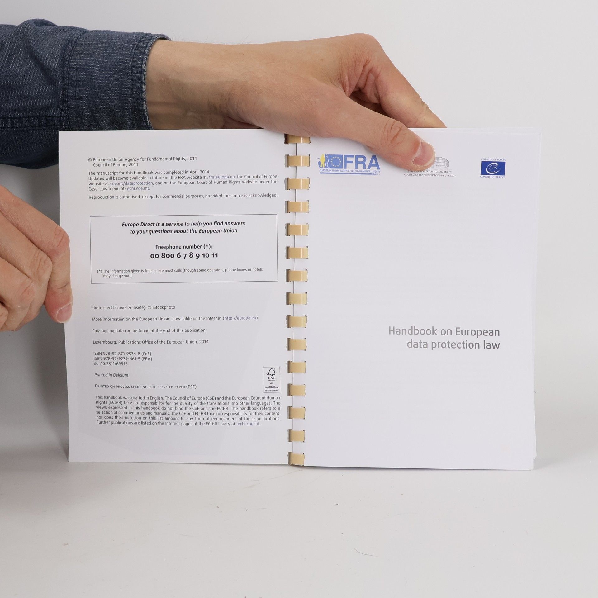 Various authors Handbook on European Data Protection Law