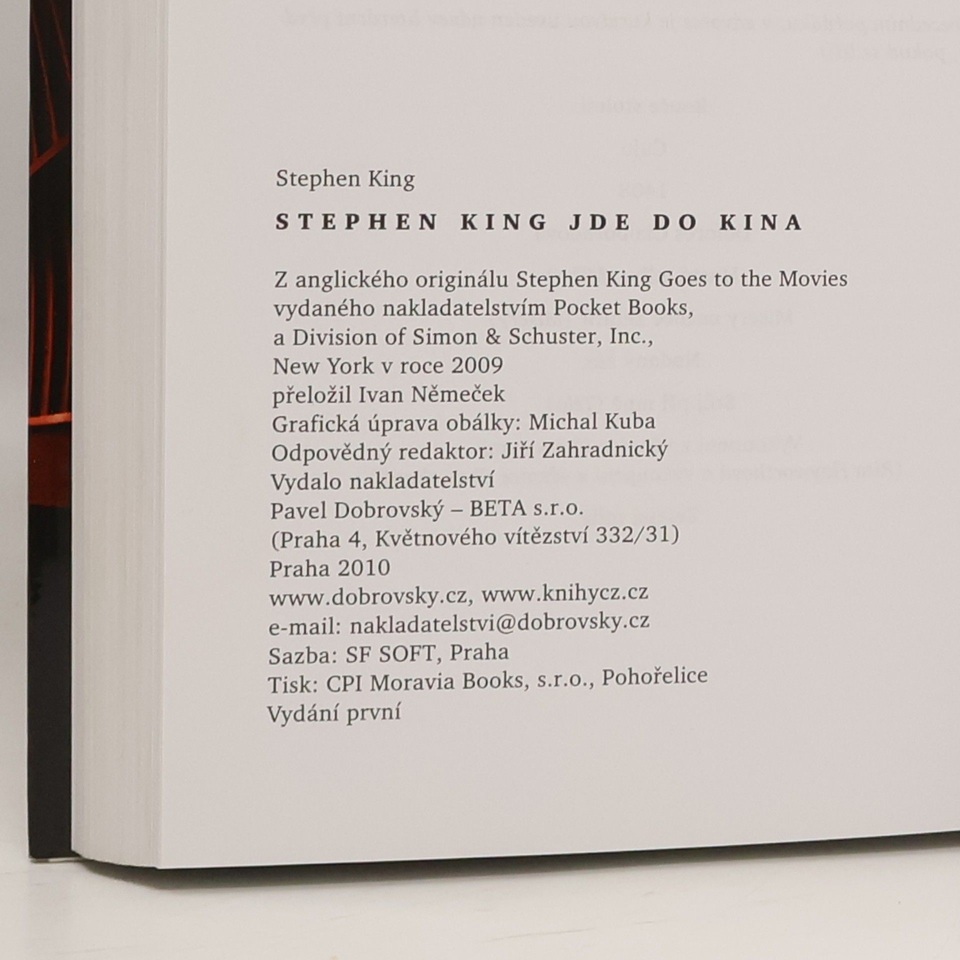 Stephen King Stephen King jde do kina