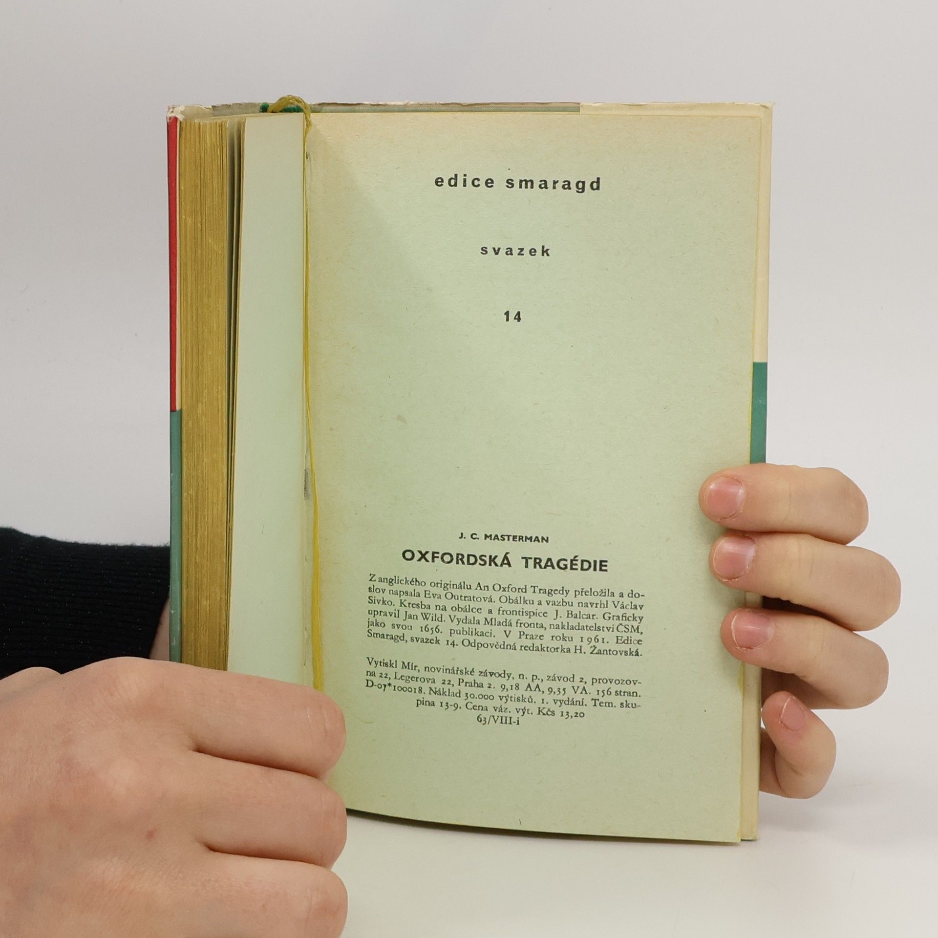 J.C. Masterman Oxfordská tragédie