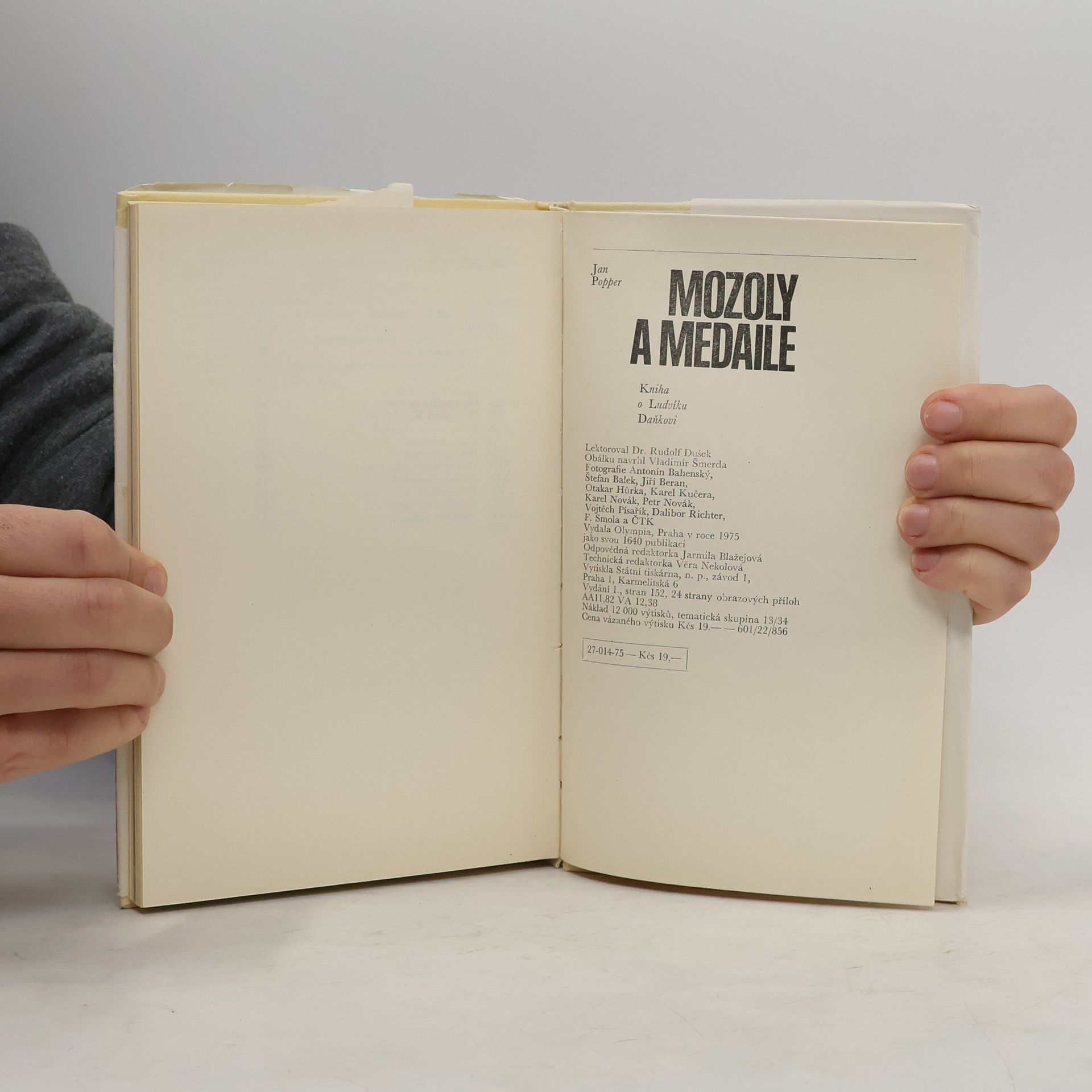 Jan Popper Mozoly a medaile