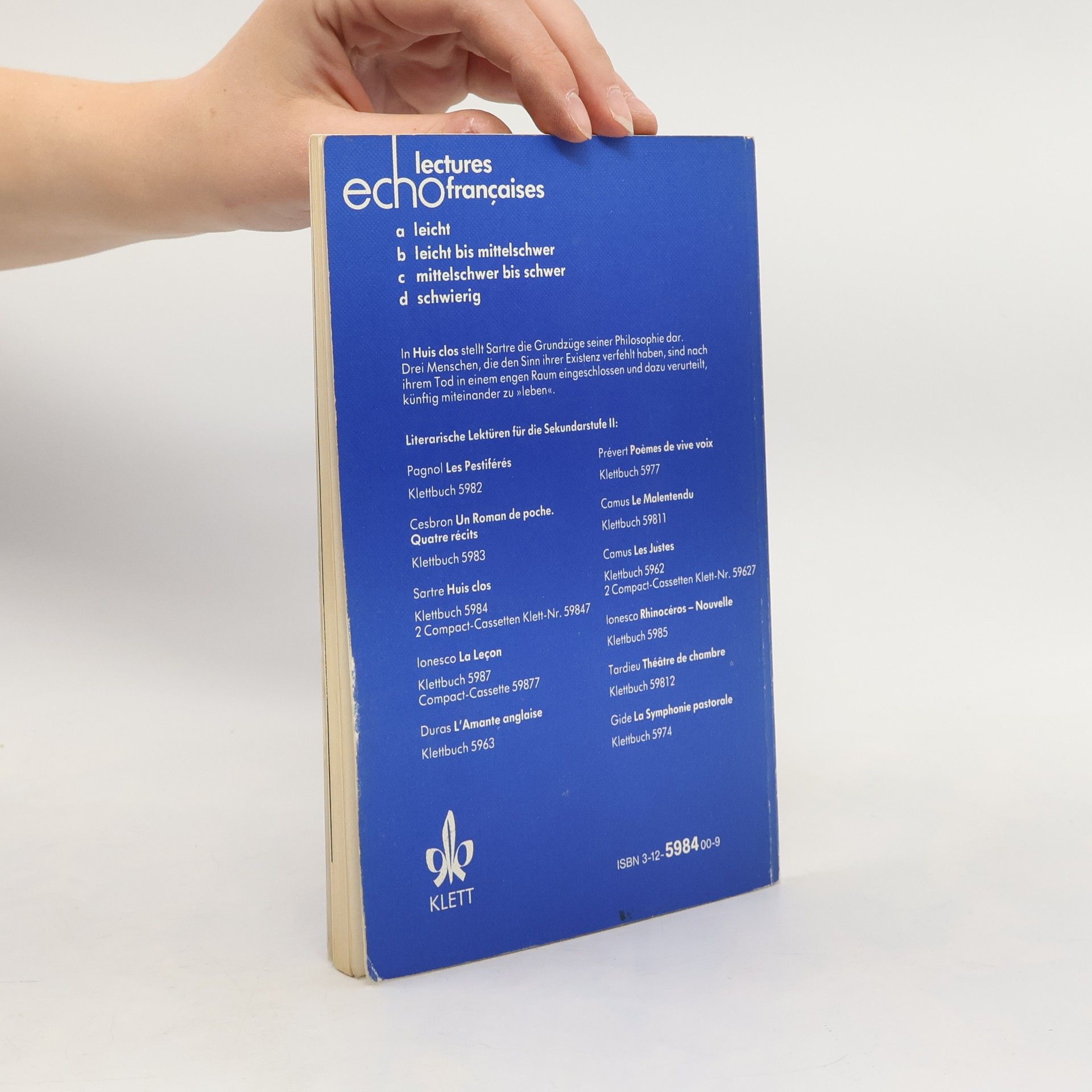 Jean-Paul Sartre Huis clos: texte et documents