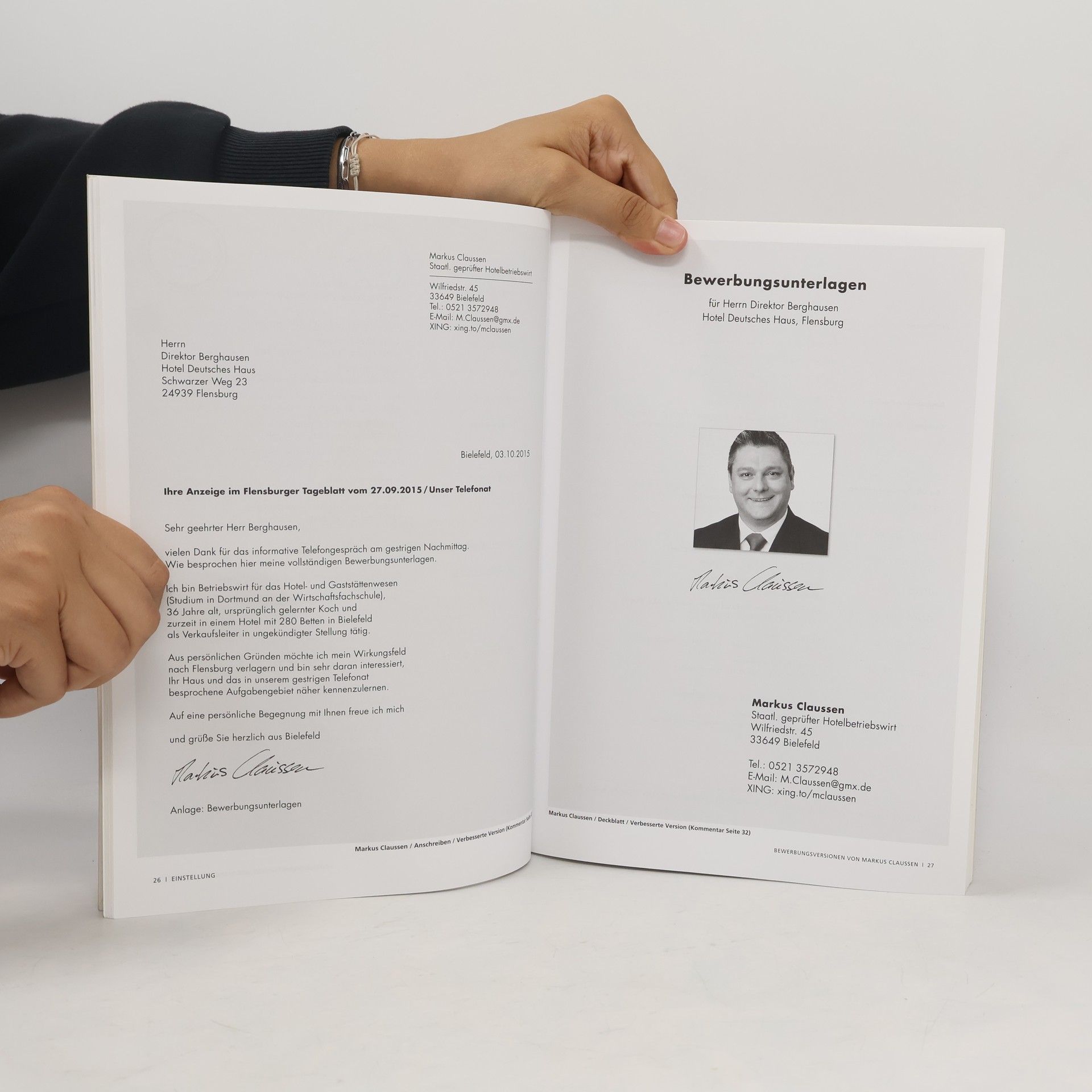 Jürgen Hesse Training schriftliche Bewerbung