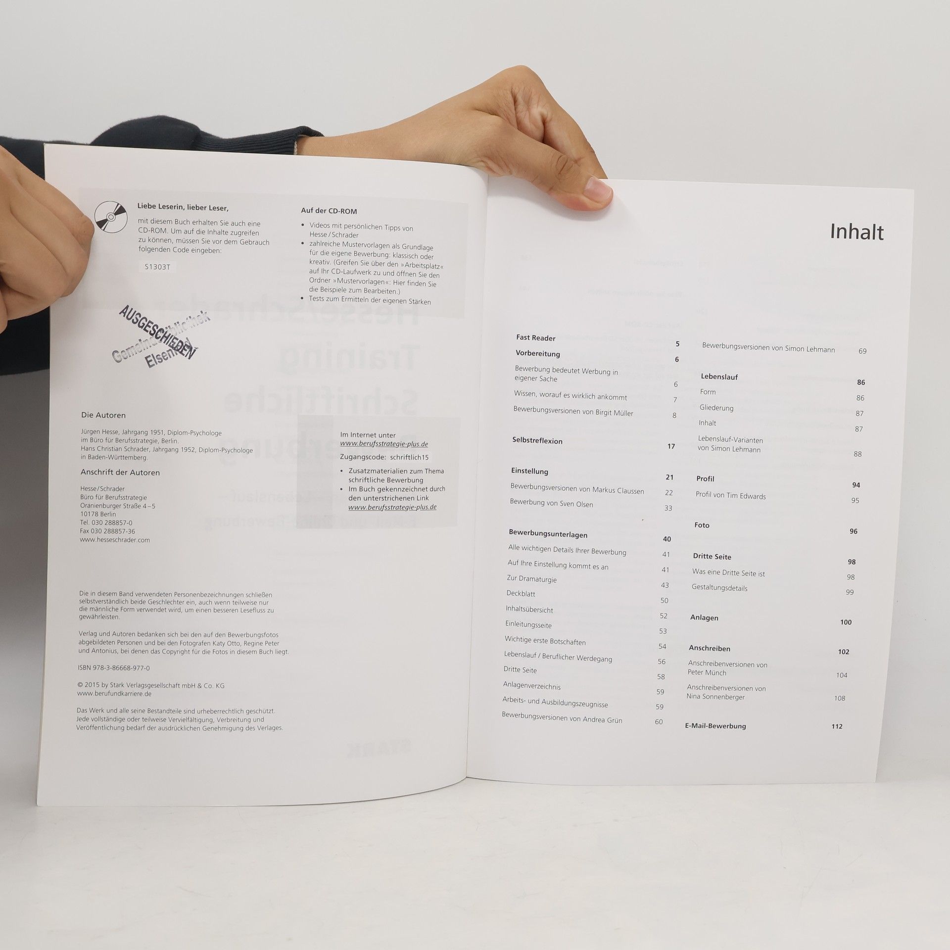 Jürgen Hesse Training schriftliche Bewerbung