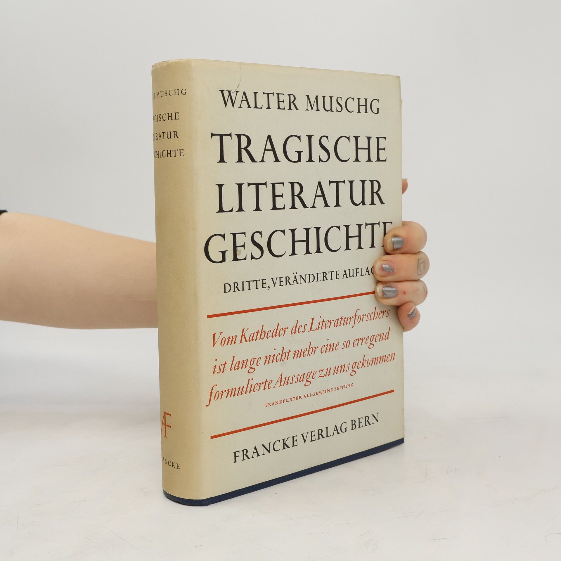 Walter Muschg Tragische Literaturgeschichte