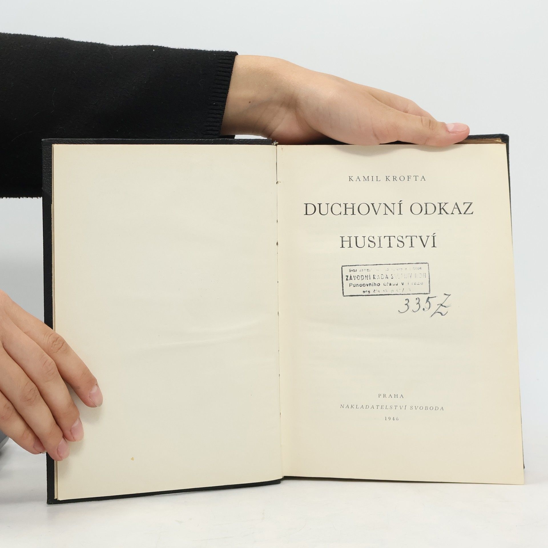 Kamil Krofta Duchovní odkaz husitství