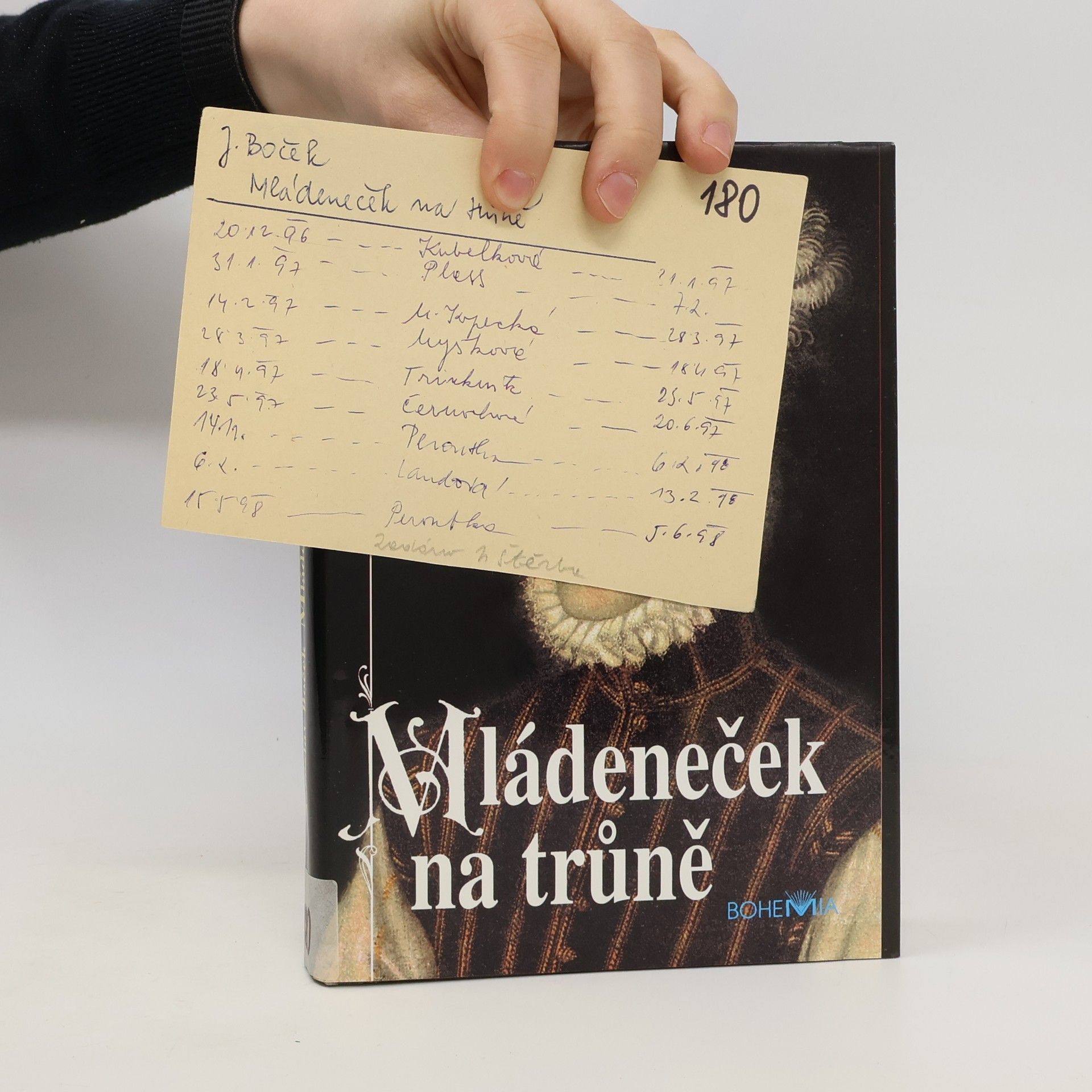 Jaroslav Boček Mládeneček na trůně