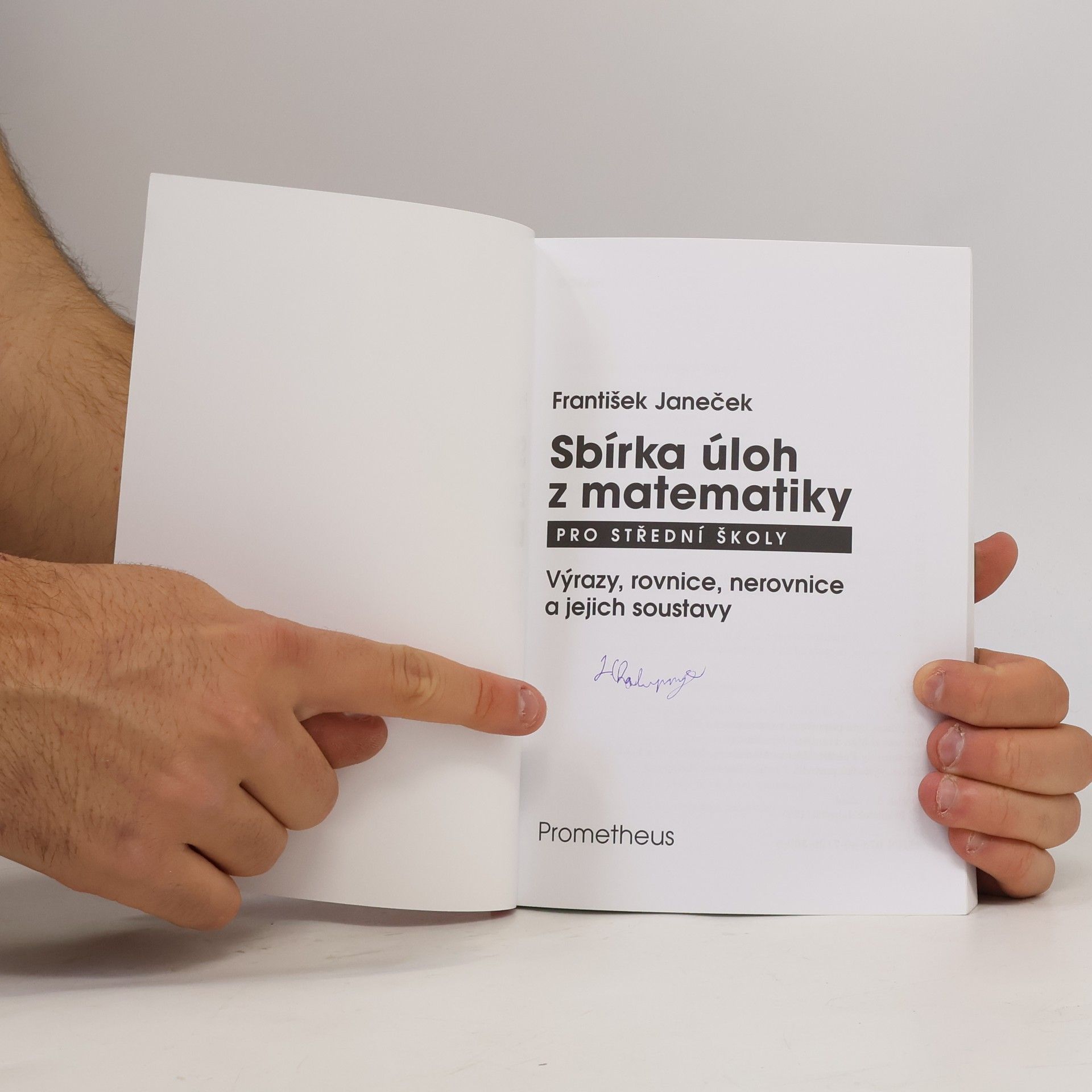 František Janeček Sbírka úloh z matematiky pro střední školy
