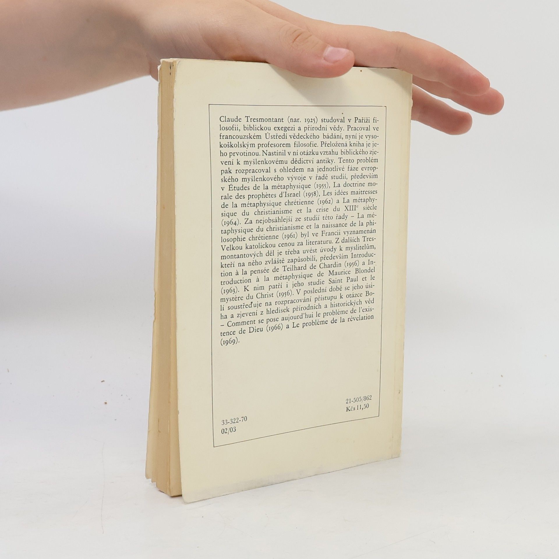 Claude Tresmontant Bible a antická tradice