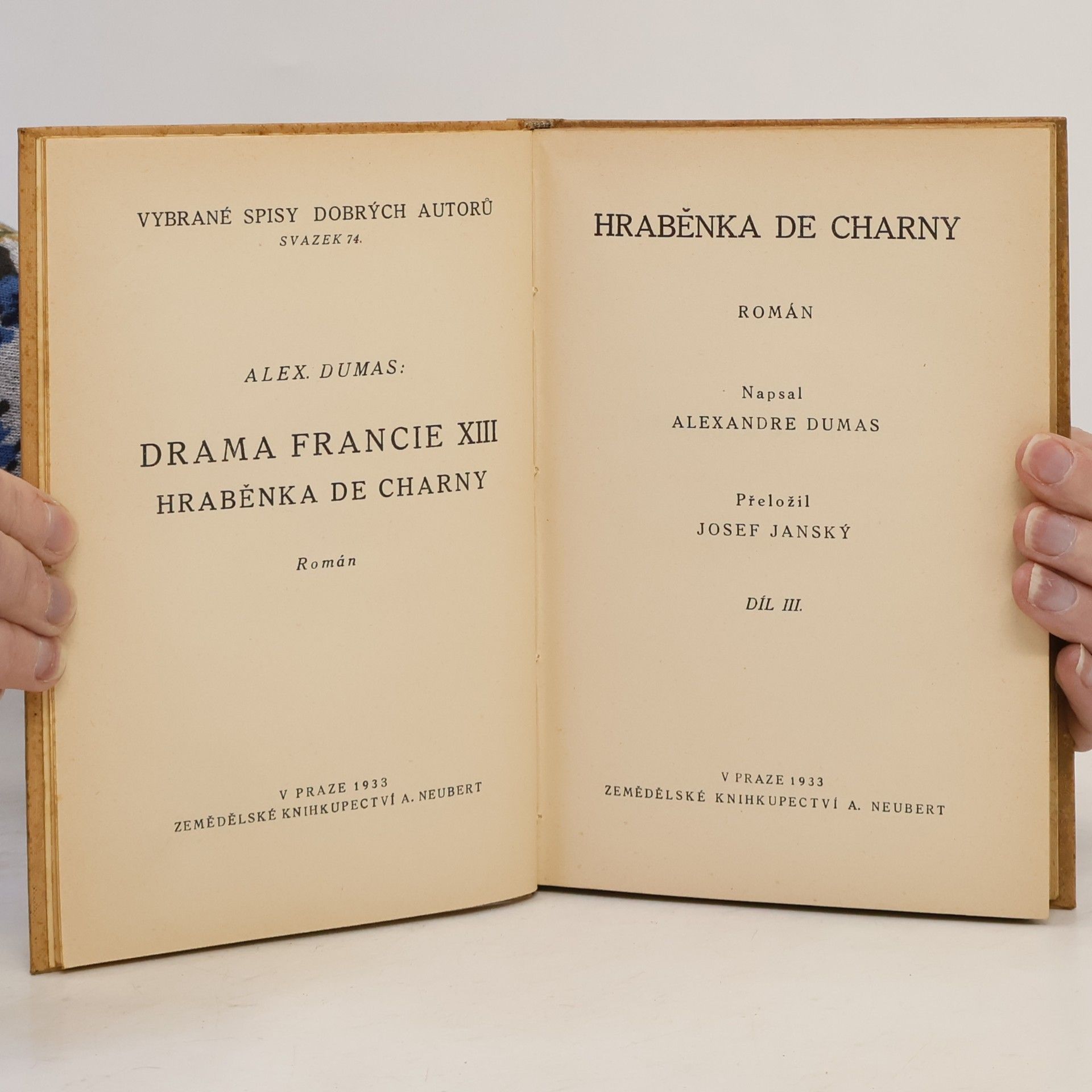 Alexandre Dumas der Ältere Hraběnka de Charny III.