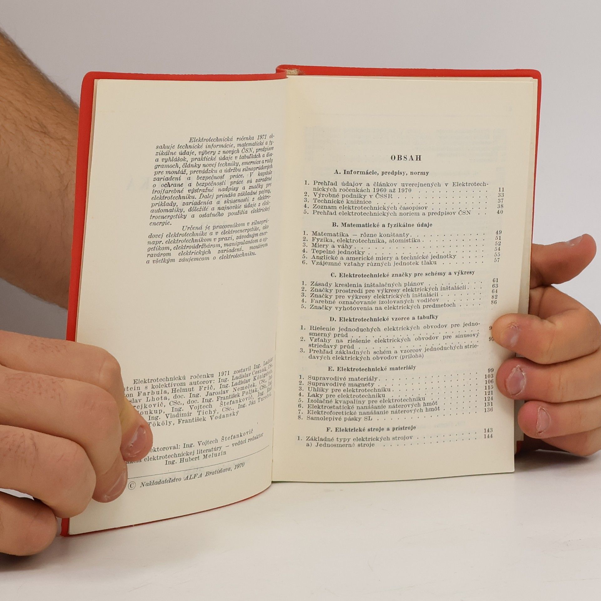 Kolektív autorov Elektrotechnická ročenka 1971