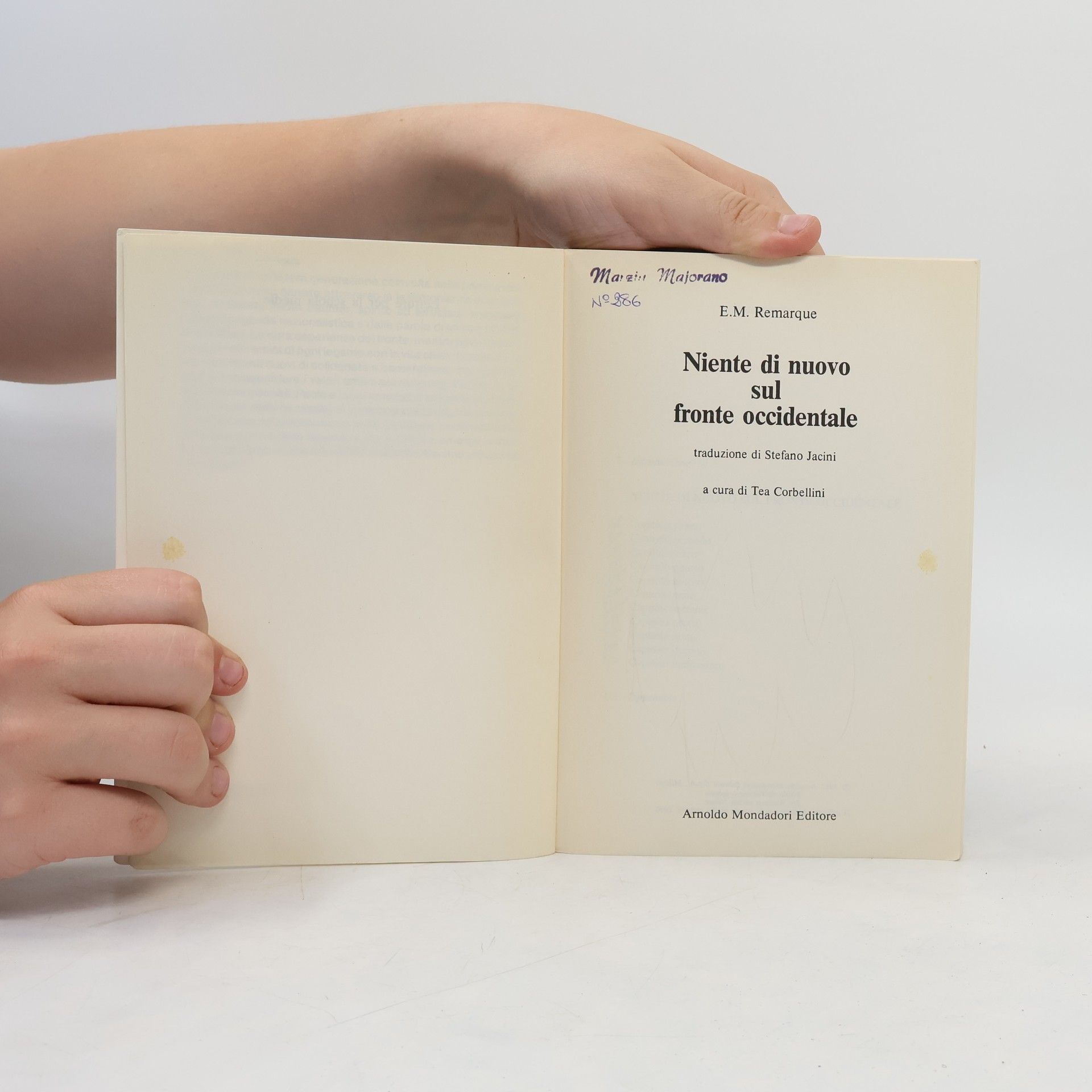 Erich Maria Remarque Niente di nuovo sul fronte occidentale