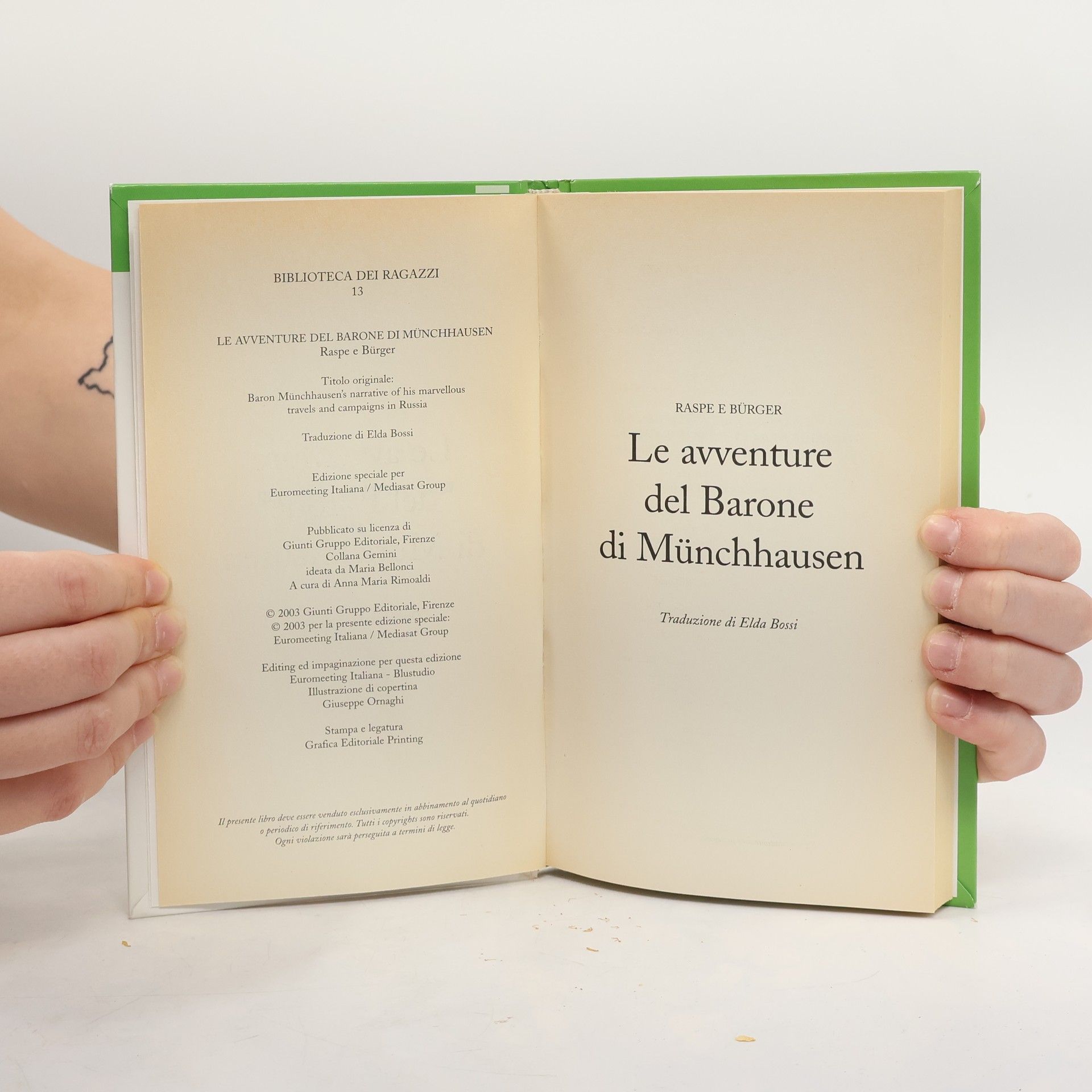 Rudolf Erich Raspe Le avventure del Barone di Münchhausen
