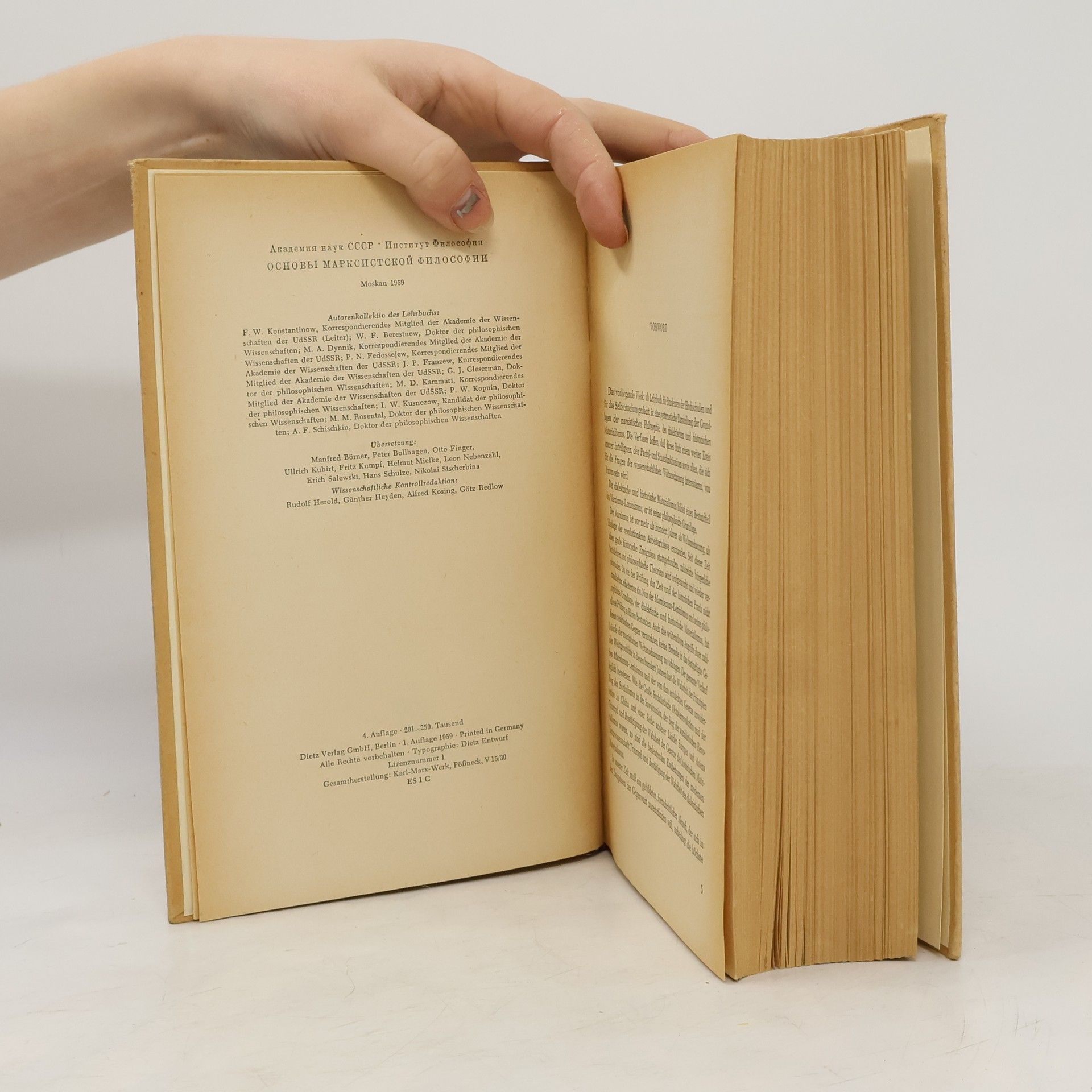 Kolektiv autorů Grundlagen der Marxistischen Philosophie