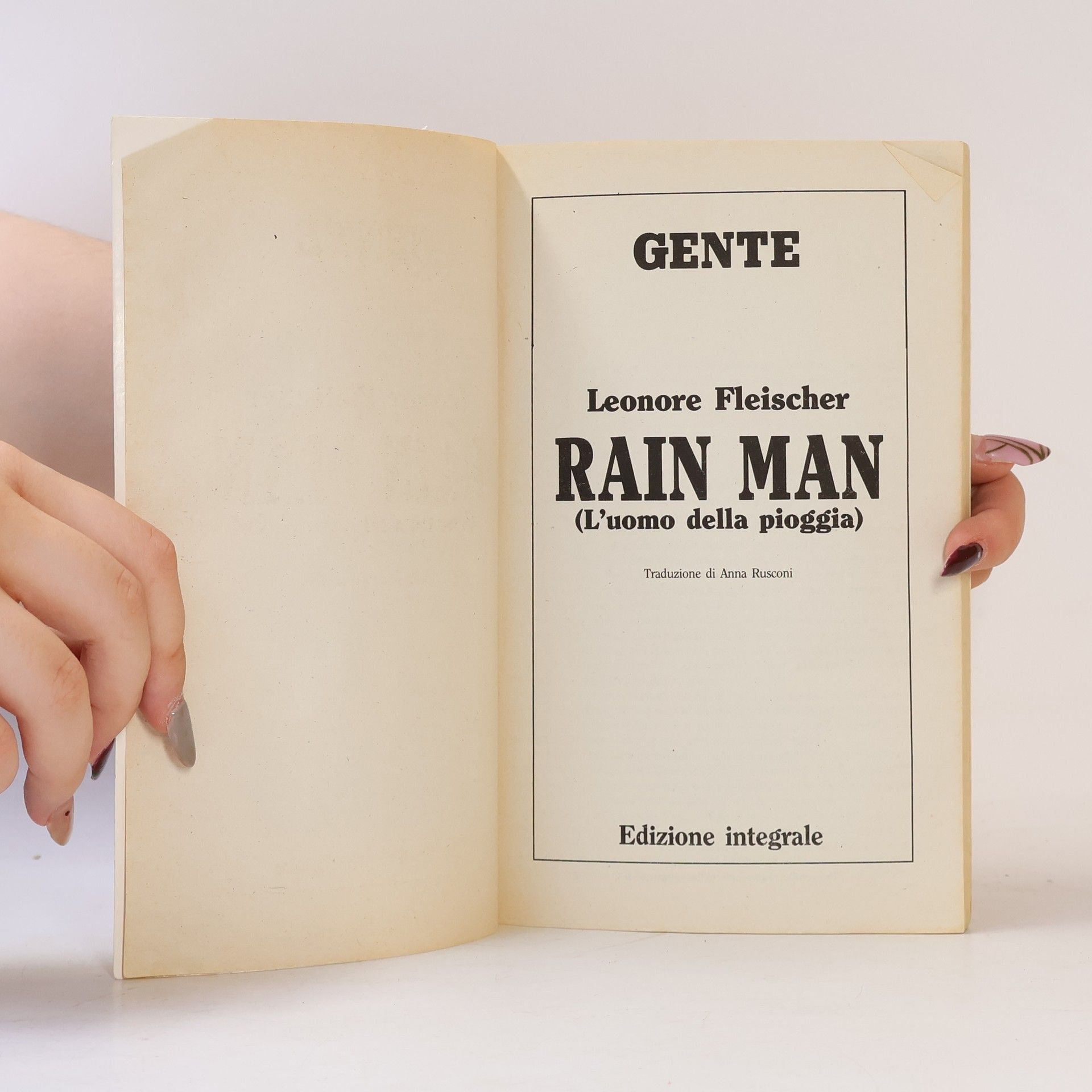 Leonore Fleischer Rain Man