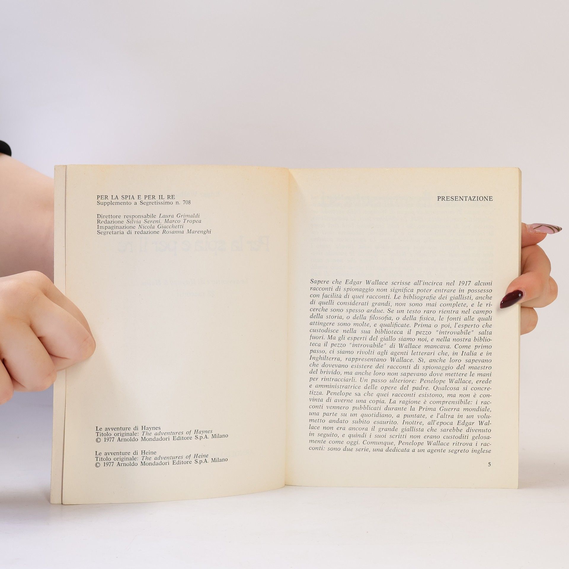 Edgar Wallace Per la spia e per il re