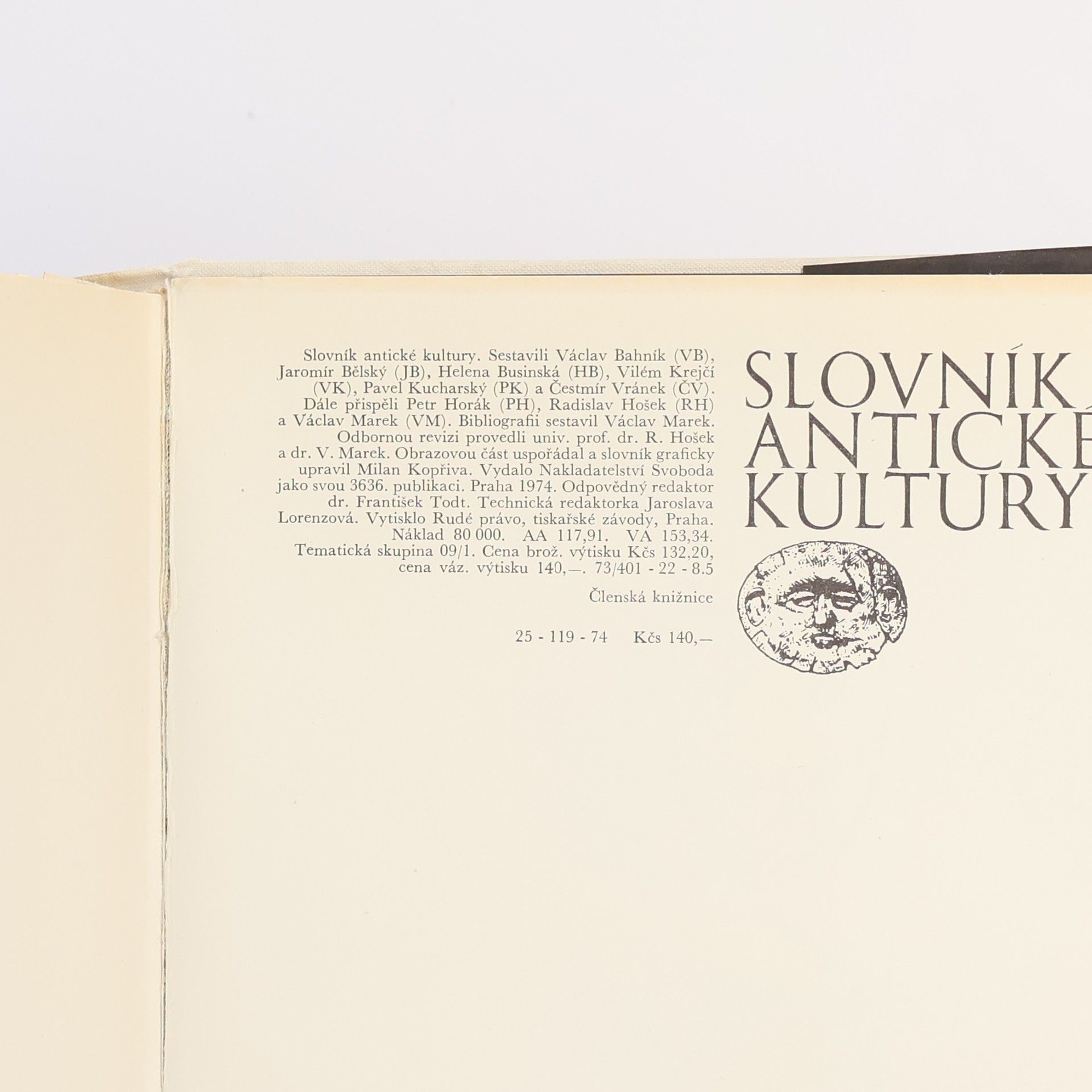 Various authors Slovník antické kultury