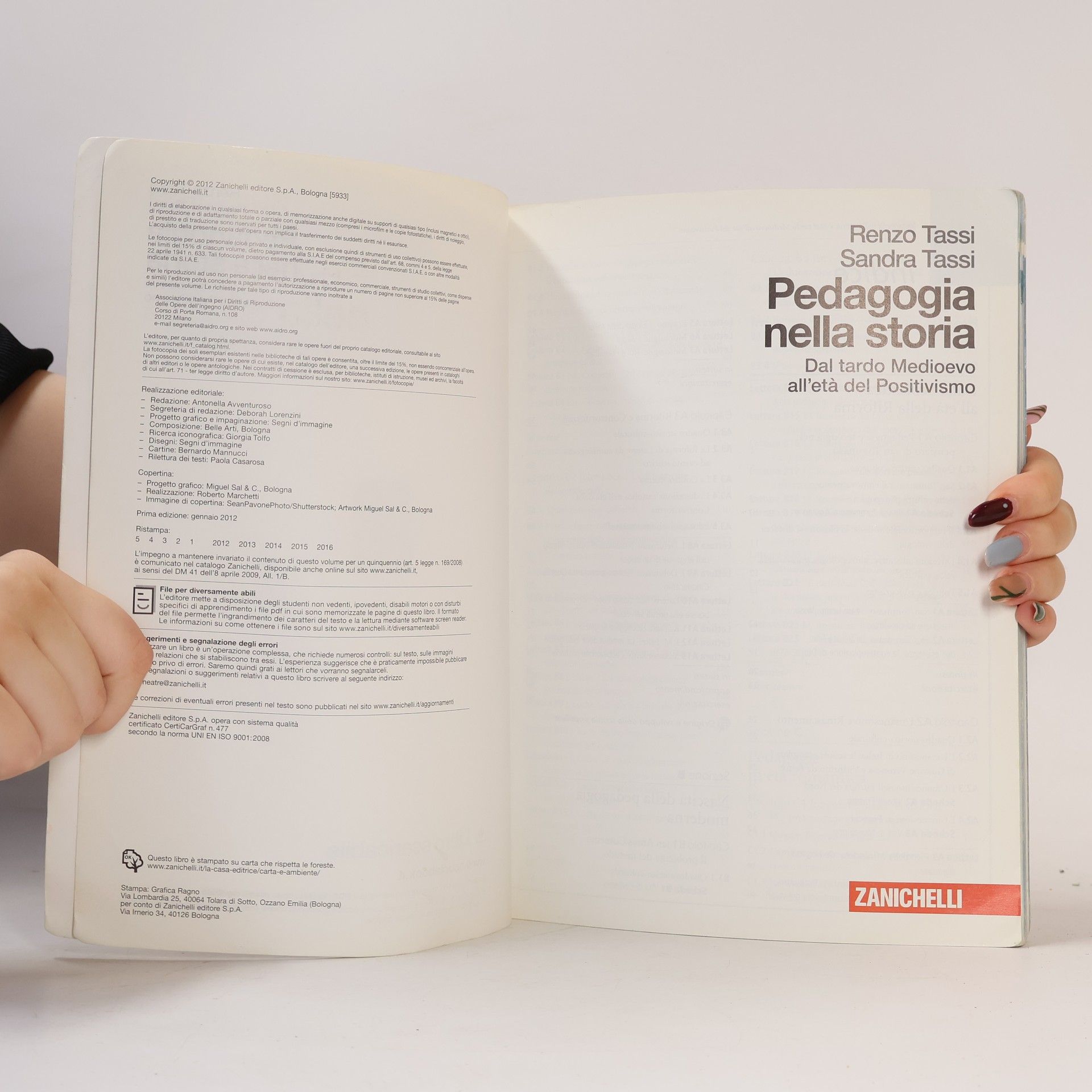 Renzo Tassi Pedagogia nella storia