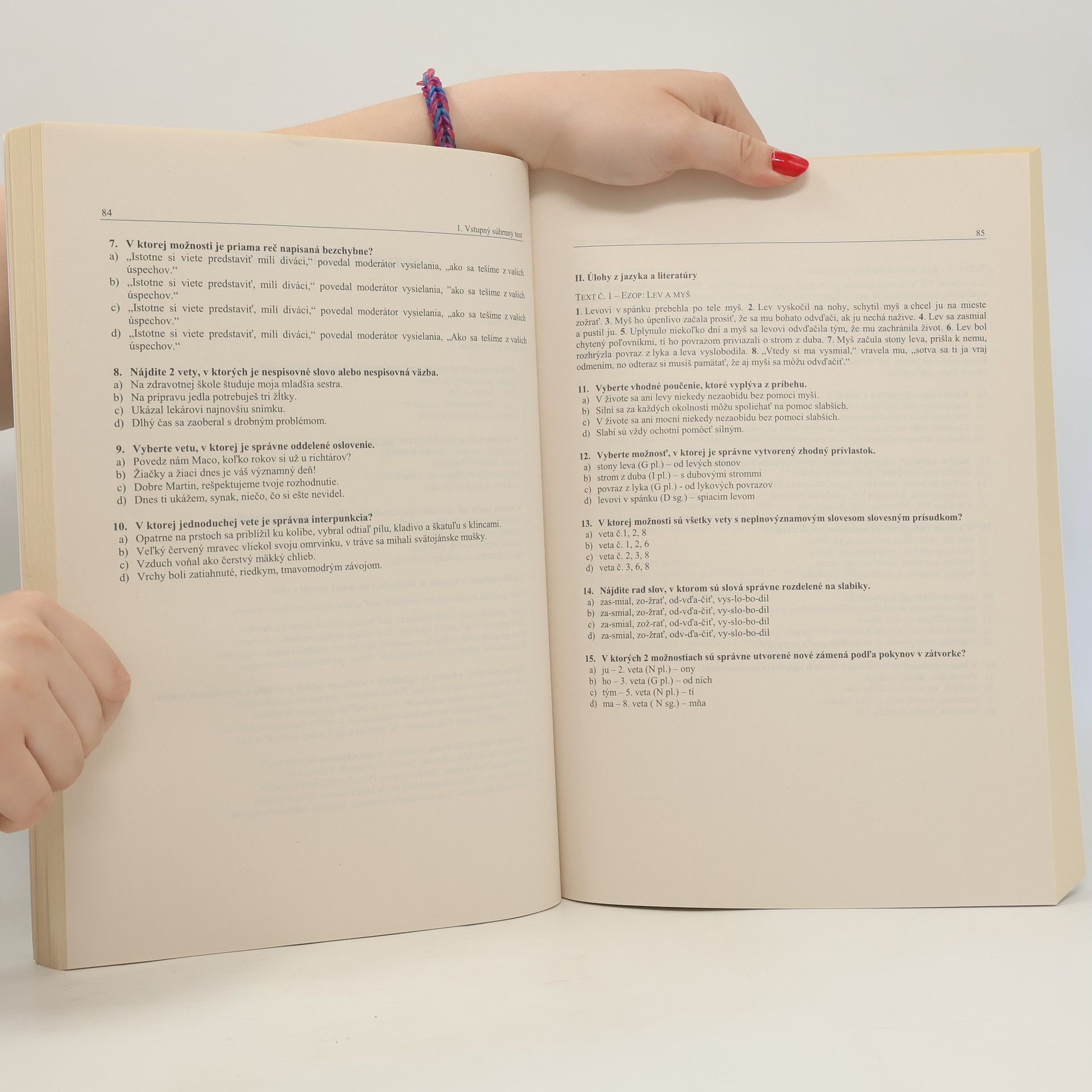 Ľubica Hybenová Slovenský jazyk a literatúra - zbierka testov